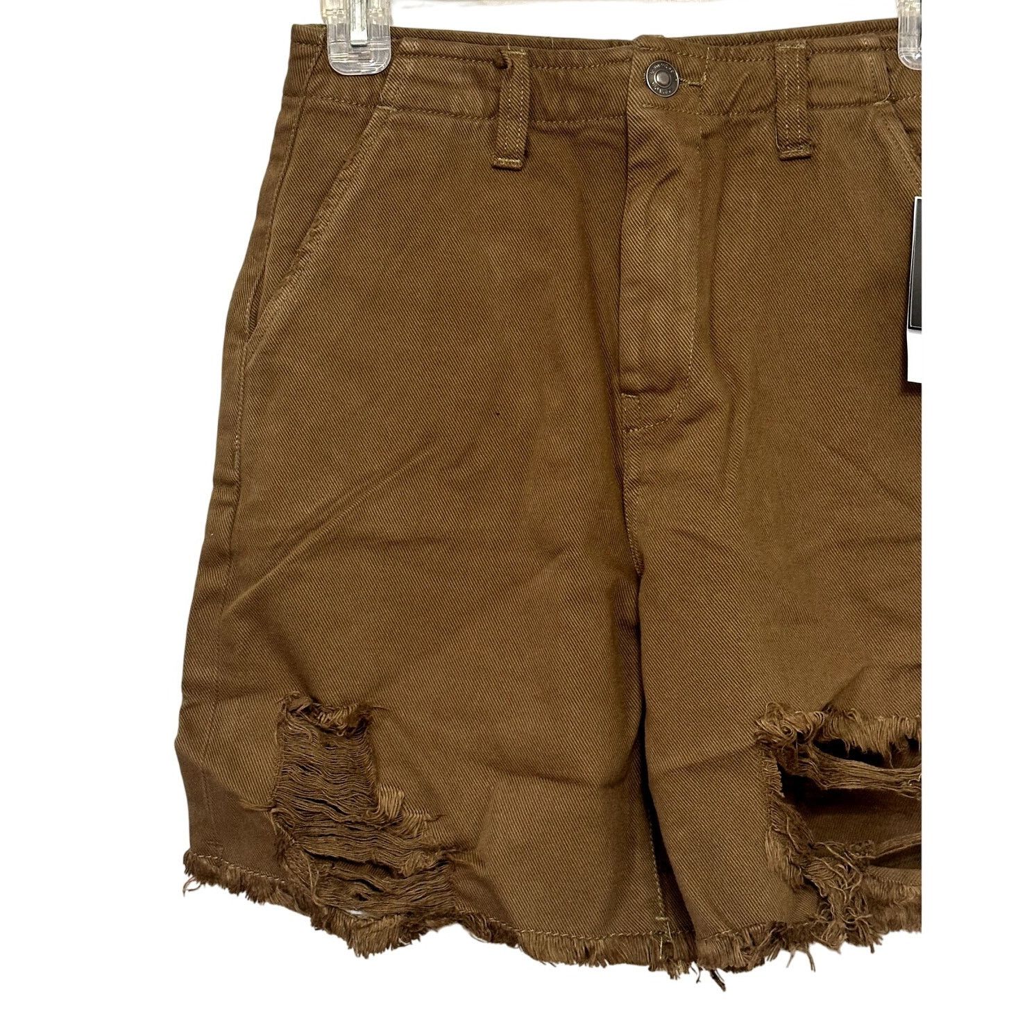 Earnest Sewn Earnest Sewn Distressed Shorts High Rise Denim Brown 24 NWT Size 24" / US 00 / IT 34 - 3 Thumbnail