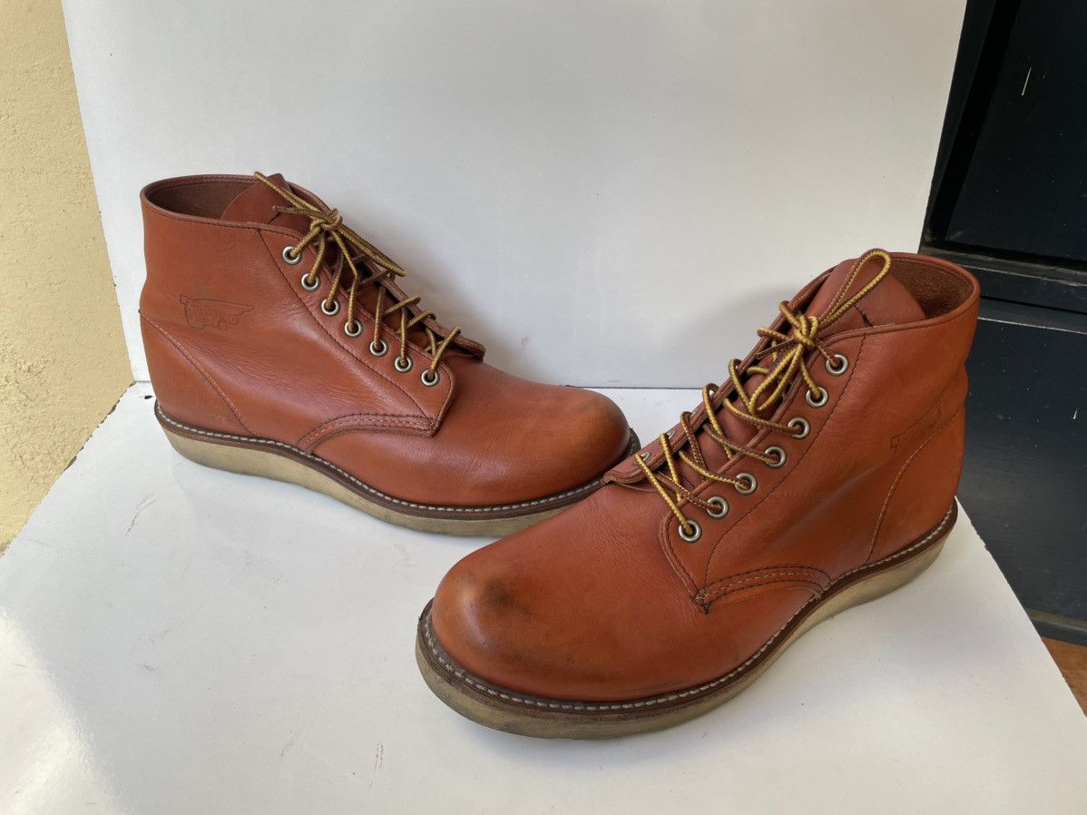 Red Wing Red Wing 8166 Round-Toe Brown Leather Men's Boots USA 9.5 Size US 9.5 / EU 42-43 - 7 Thumbnail