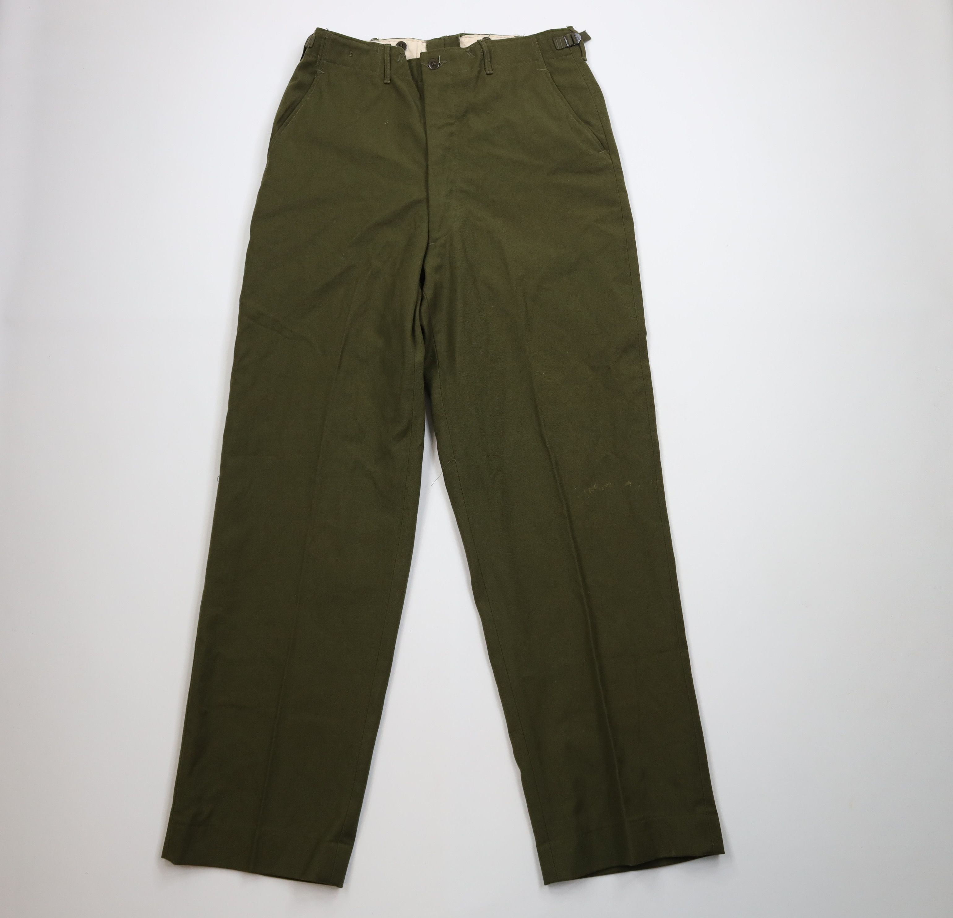 Vintage Vintage 50s Korean War Wide Leg M1951 Trousers Pants USA Size US 34 / EU 50 - 1 Thumbnail