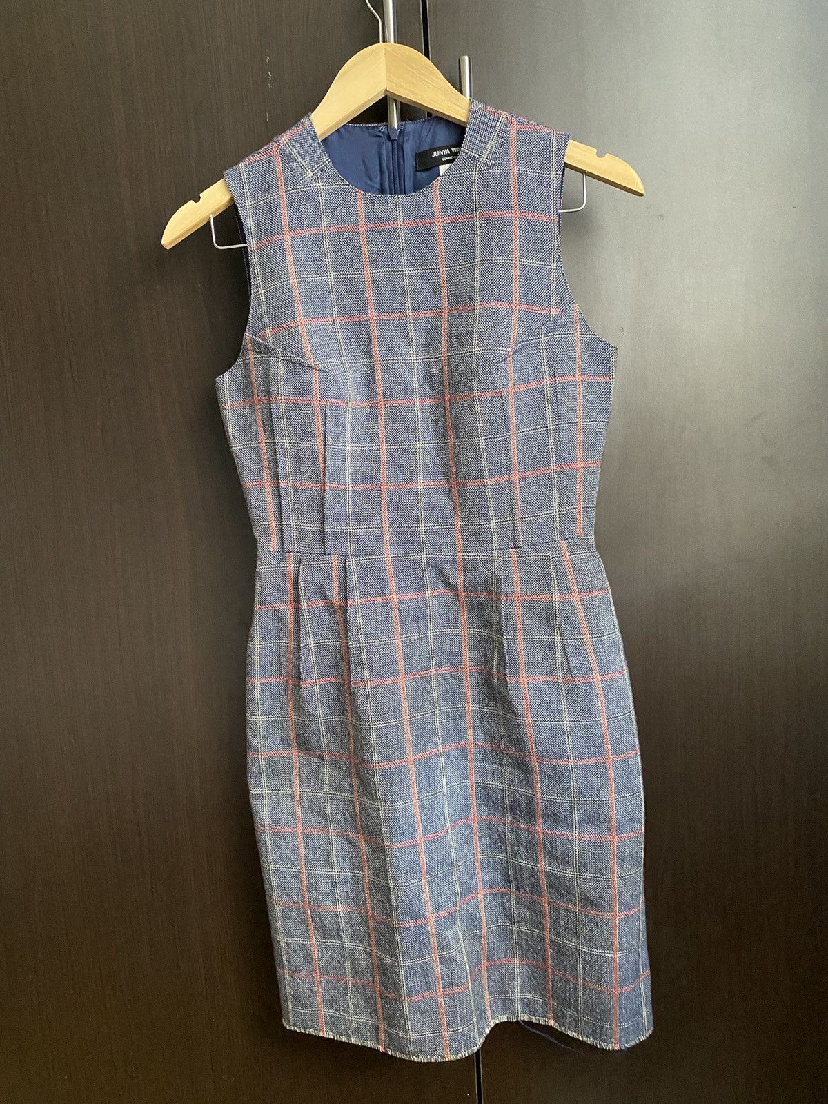 Comme des Garcons Junya Watanabe Plaid Wool Dress FW12 Size XS / US 0-2 / IT 36-38 - 1 Thumbnail
