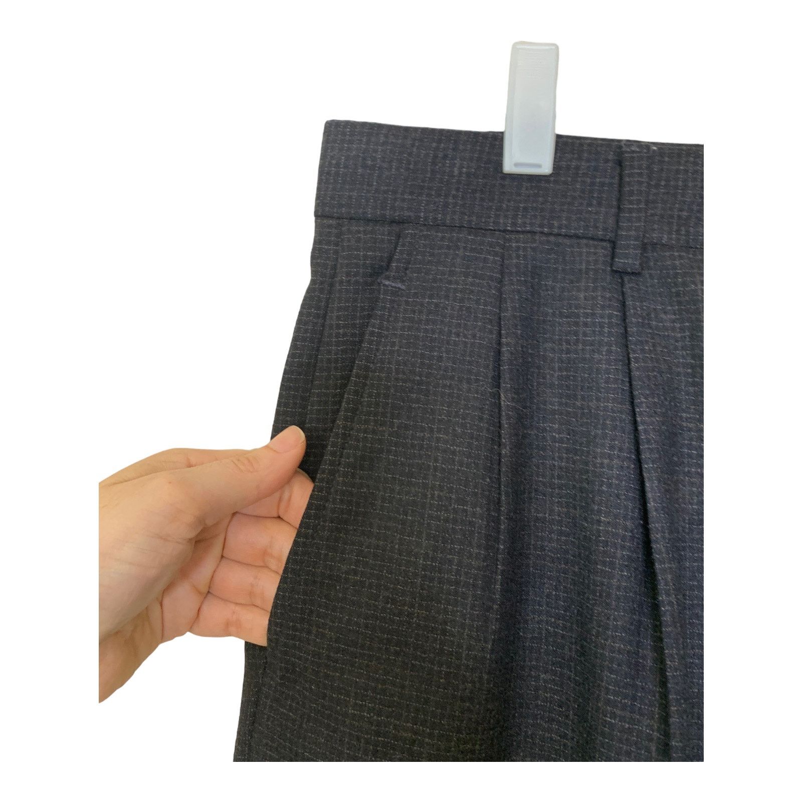 Jos. A. Bank JoS A. Bank gray plaid wool pleated pants size 36" X 31" Size US 36 / EU 52 - 8 Thumbnail