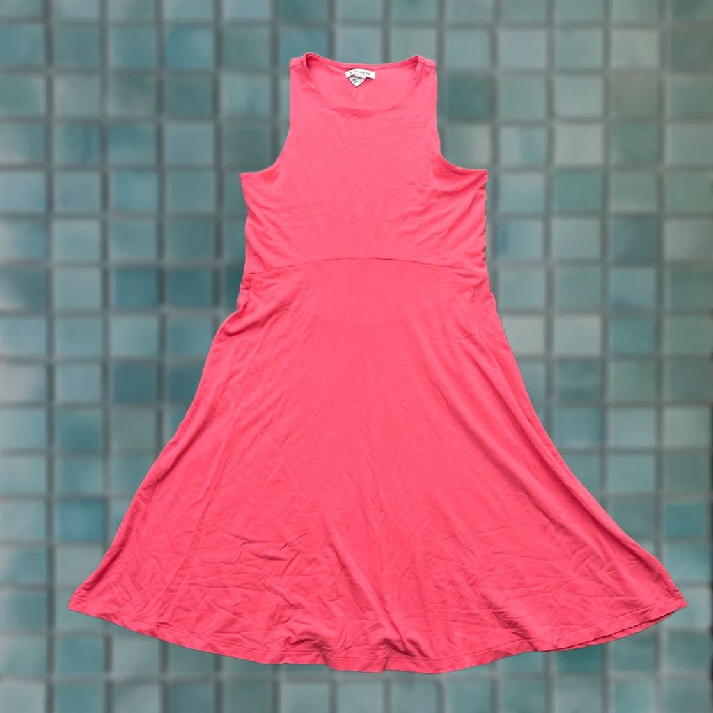 Athleta Athleta Dress Womens M Pink Fit & Flare Santorini Thera Sleeveless Party Casual Workwear Size M / US 6-8 / IT 42-44 - 1 Thumbnail