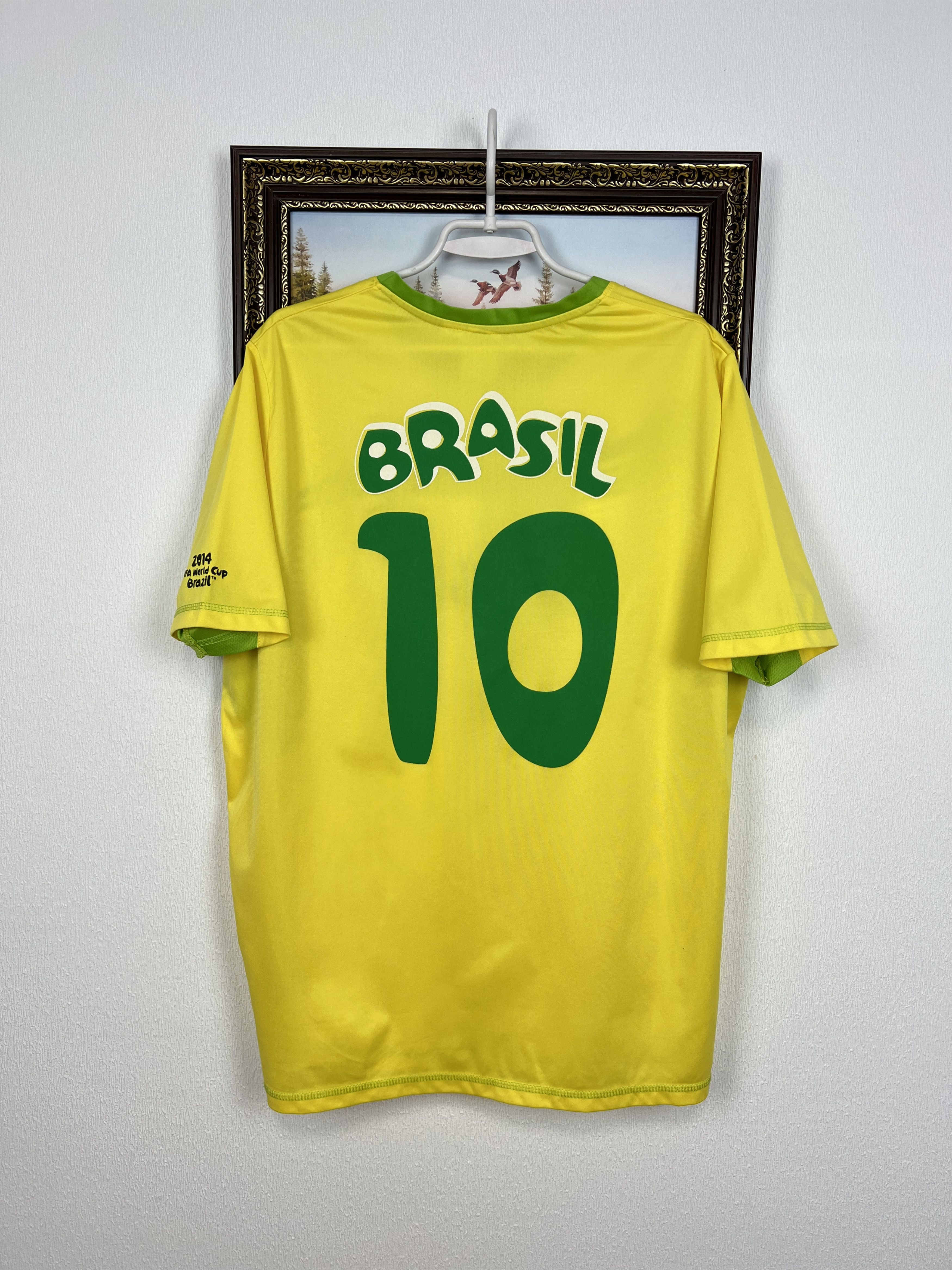 Vintage 2014 Brazil World Cup Football Fun Shirt Soccer Tee Hype Size US XL / EU 56 / 4 - 11 Thumbnail