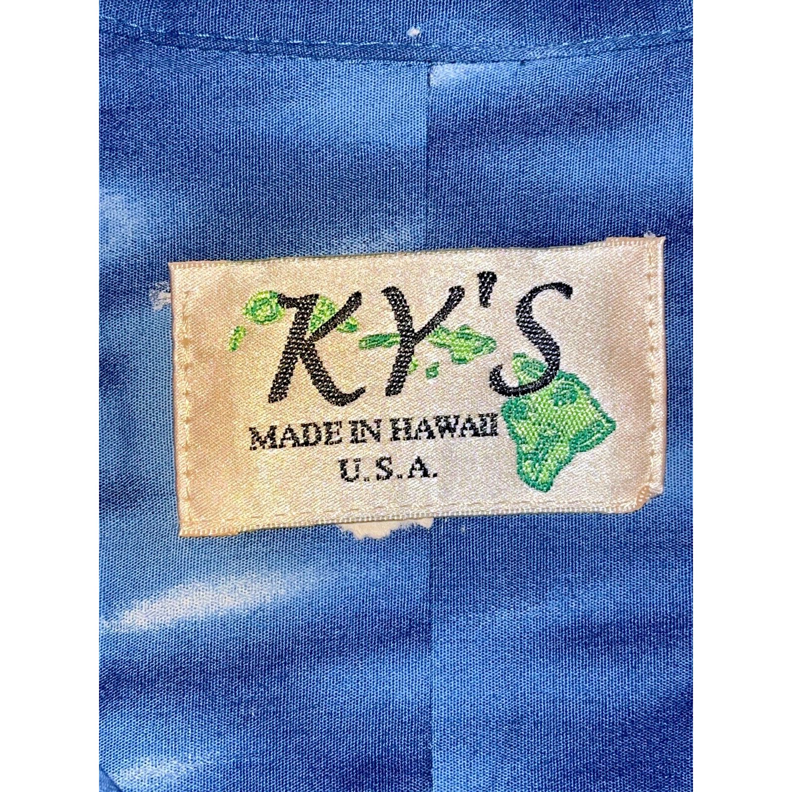 Other Kys Hawaiian Shirt Mens Large Motorcycle Palms Short Sleeve Size US L / EU 52-54 / 3 - 6 Thumbnail