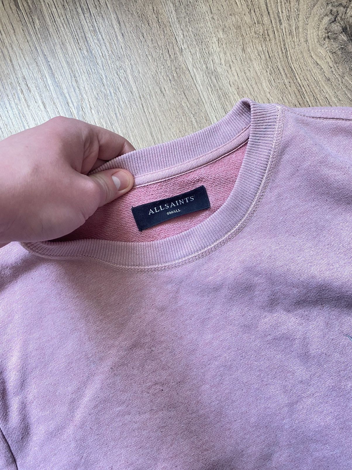 Allsaints × Vintage Vintage Allsaints pink sweatshirt men’s L Size US L / EU 52-54 / 3 - 4 Thumbnail