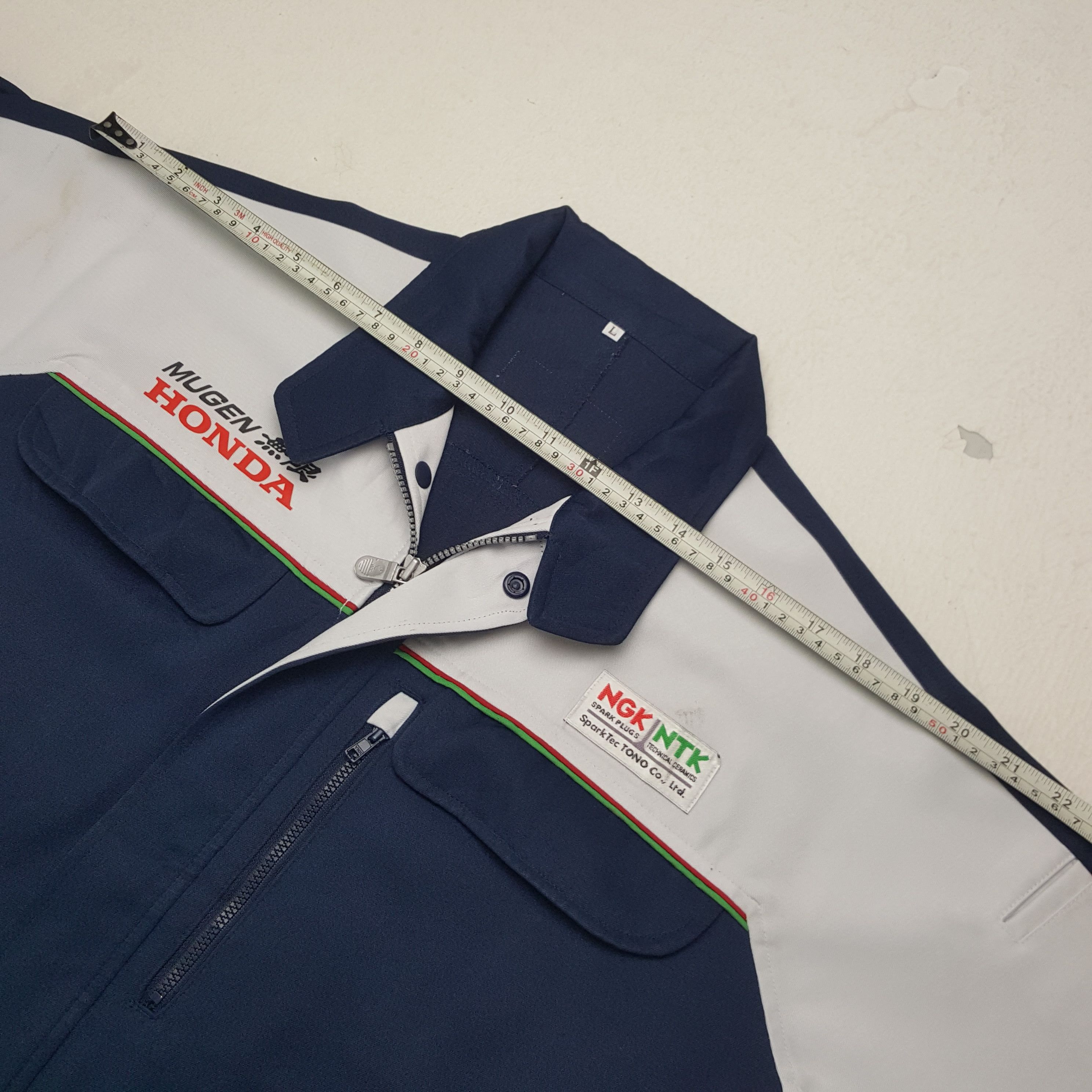 Honda × Japanese Brand × Vintage Vintage Mugen Honda Japanese Racing Team Custom Art Jacket Size US XL / EU 56 / 4 - 6 Thumbnail