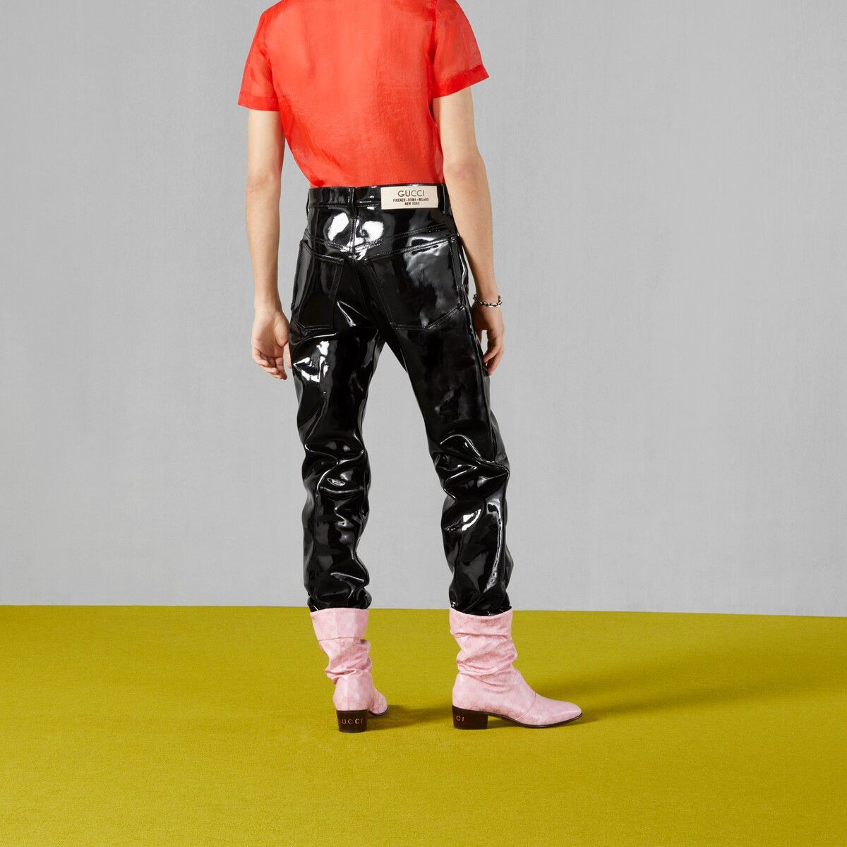 Gucci 34 - Gucci Black Vinyl Pants Trousers Size US 34 / EU 50 - 7 Thumbnail