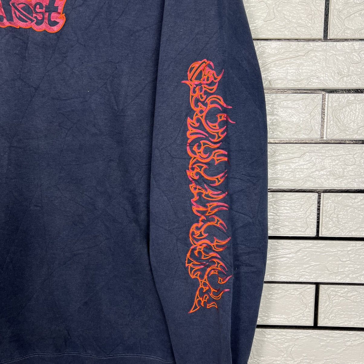 Lost Enterprises LOST FLEECE Fire Big Logo Crewneck Sweatshirt #4201-C192 Size US M / EU 48-50 / 2 - 10 Thumbnail