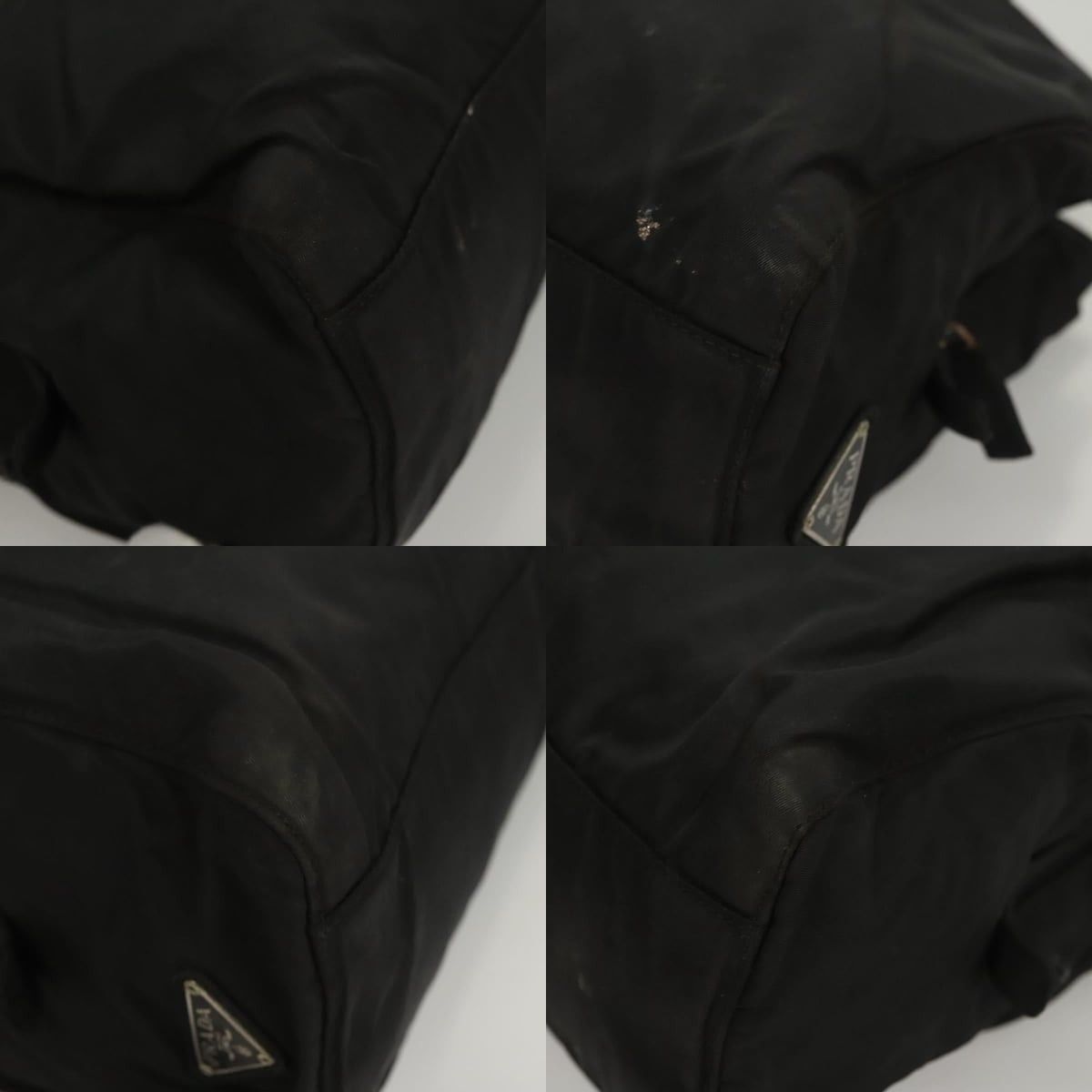 Prada PRADA Hand Bag Nylon Black Silver Size ONE SIZE - 10 Thumbnail