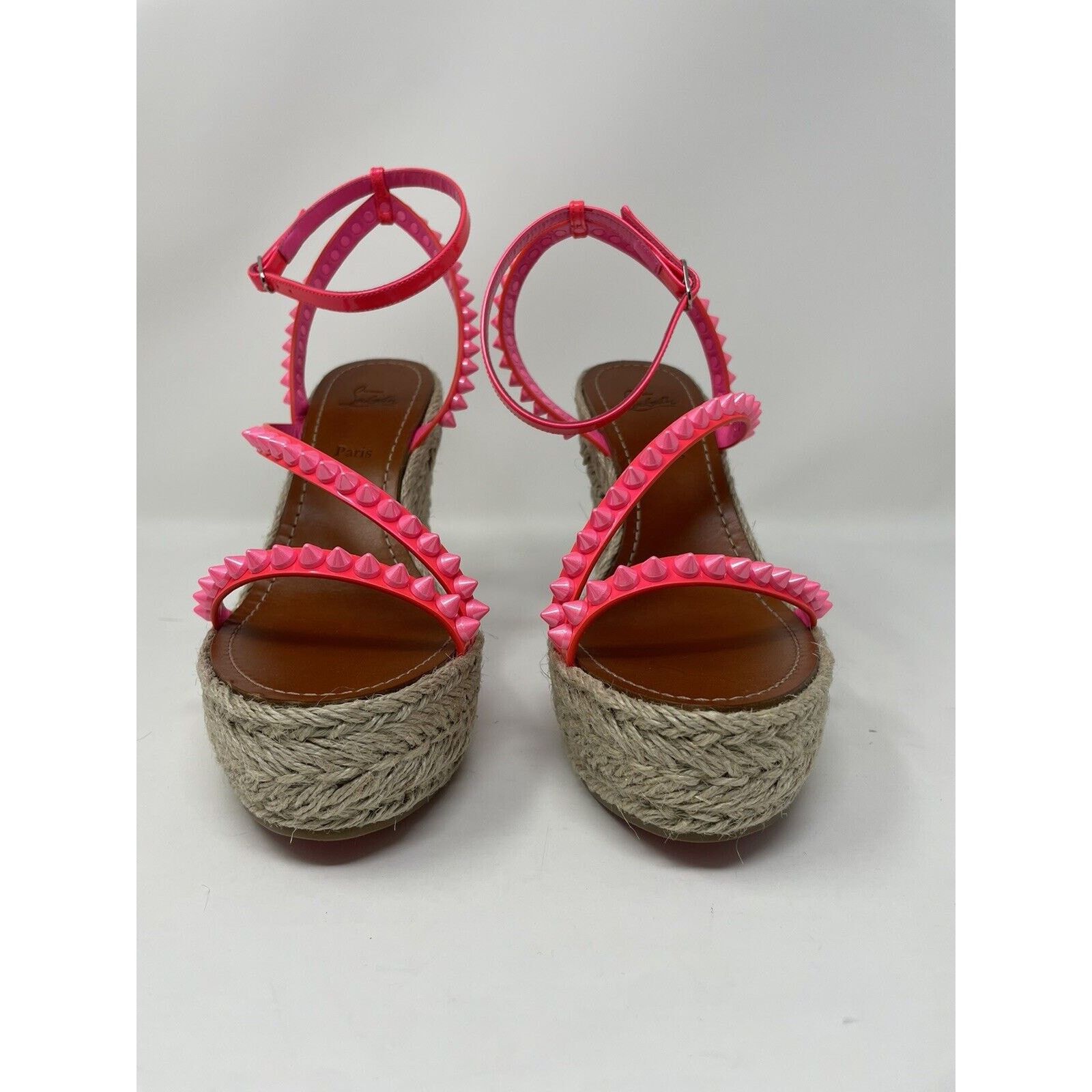 Christian Louboutin Christian Louboutin Mafaldina Zeppa 120 Pink NIB 39 Size US 9 / IT 39 - 4 Thumbnail