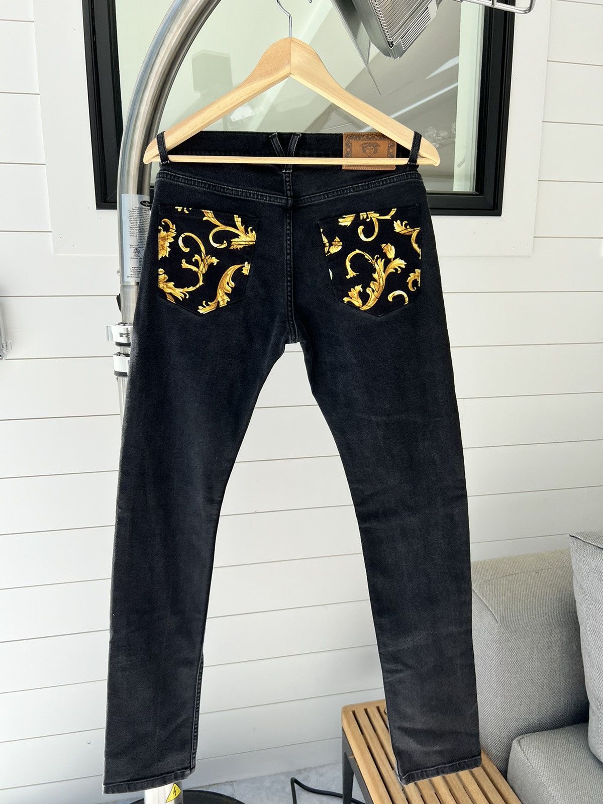 Versace Versace Jeans with Gold Detailing Size 31 Size US 31 - 2 Thumbnail