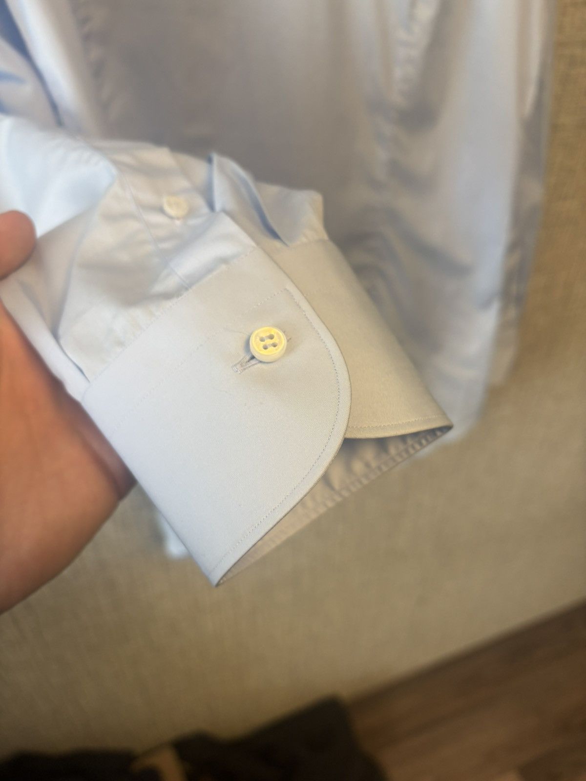 Brioni BRIONI SHIRT MENS BLUE MADE IN ITALY Size US L / EU 52-54 / 3 - 10 Thumbnail
