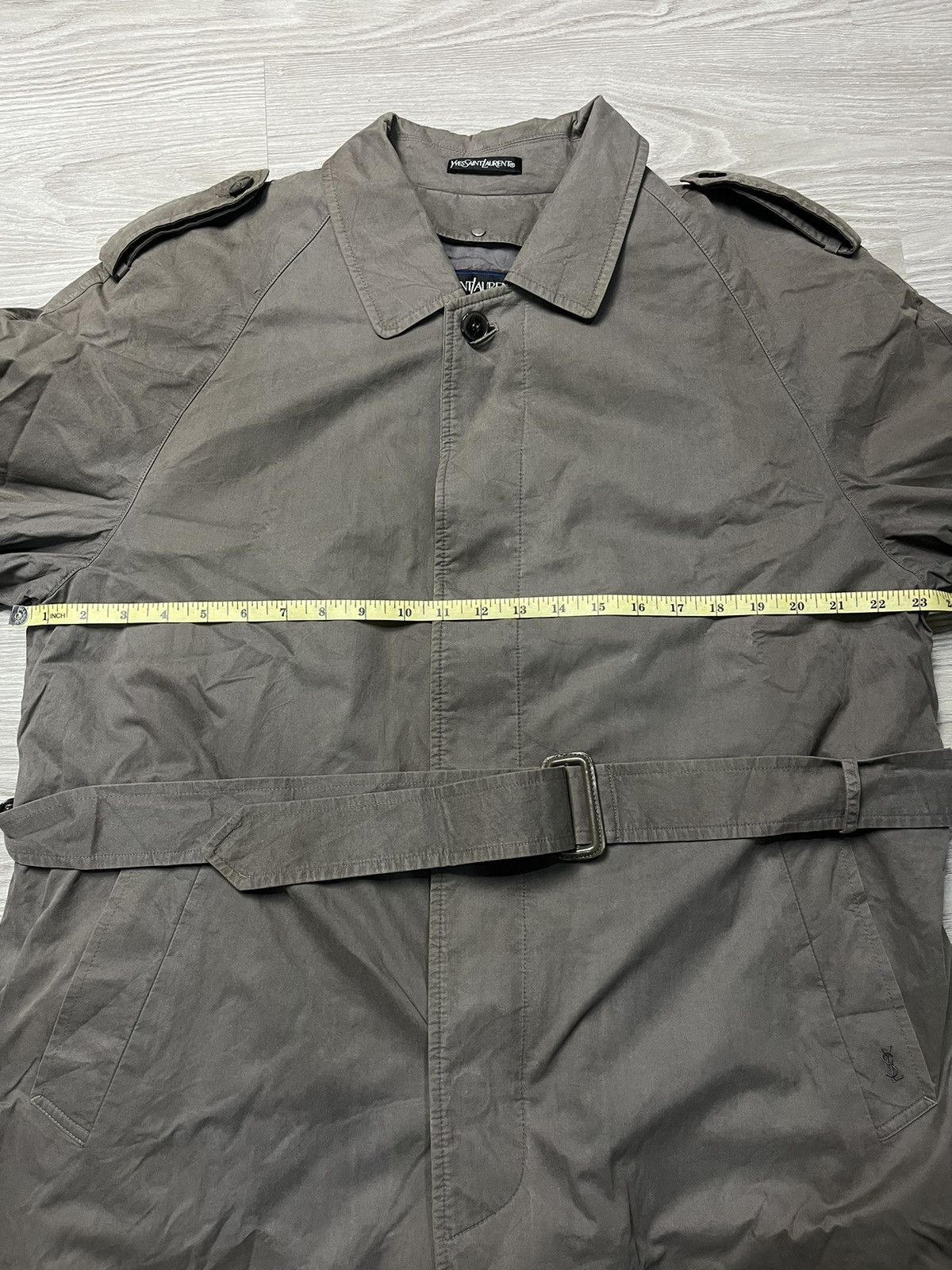 Vintage × Yves Saint Laurent Vintage YSL Diffusion Hommes Long Coat Size US L / EU 52-54 / 3 - 7 Thumbnail