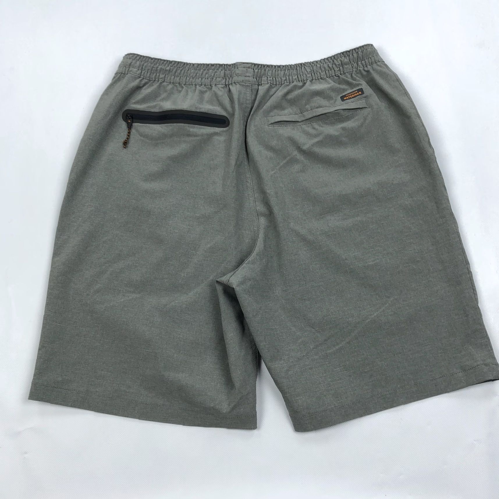 Quiksilver Quiksilver Waterman Collection Men's 34 Grey Elastic Drawstring Shorts Size US 34 / EU 50 - 7 Thumbnail