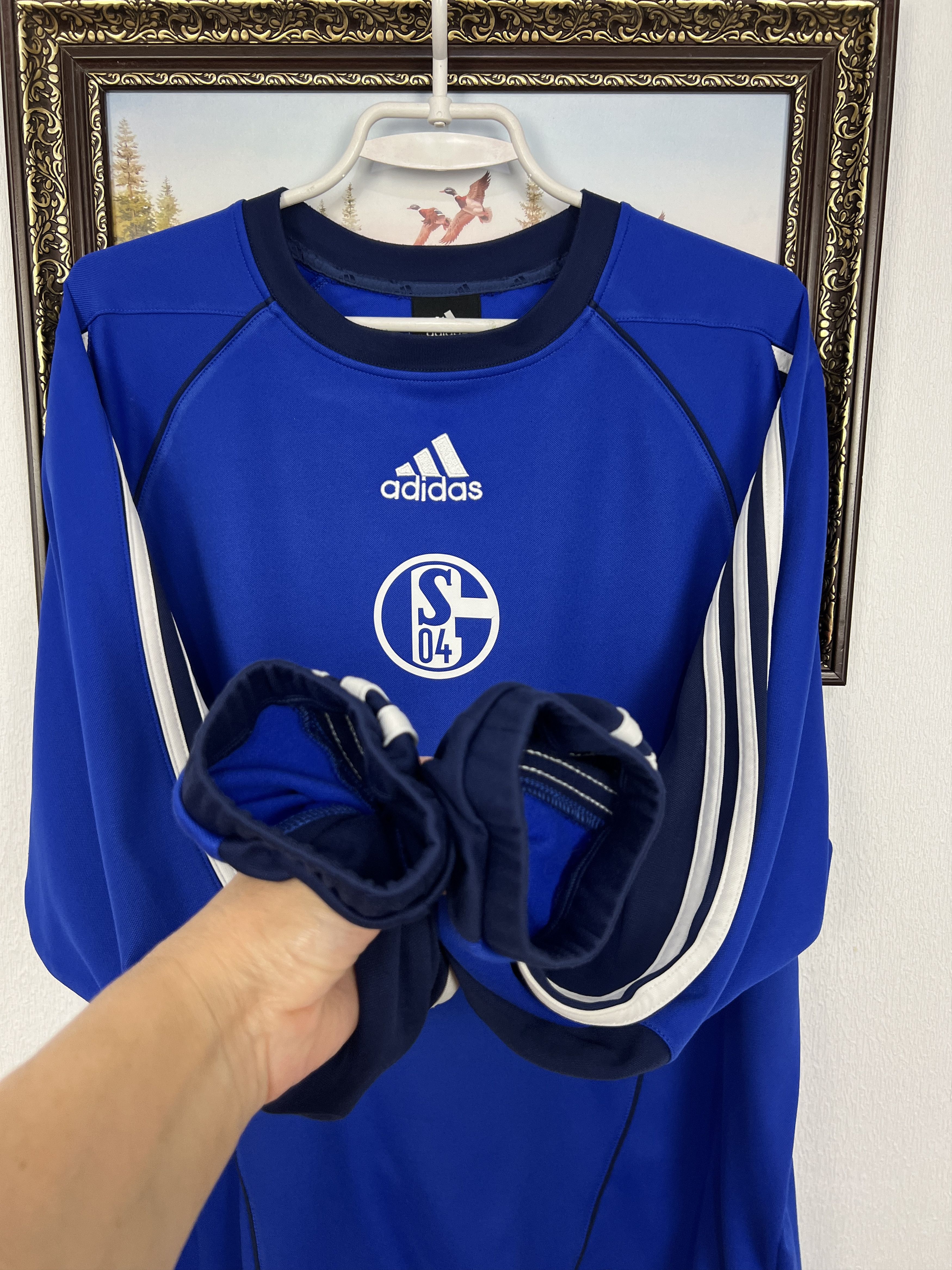 Adidas Vintage Adidas FC Schalke 04 Football Train Sweatshirt Size US M / EU 48-50 / 2 - 5 Thumbnail