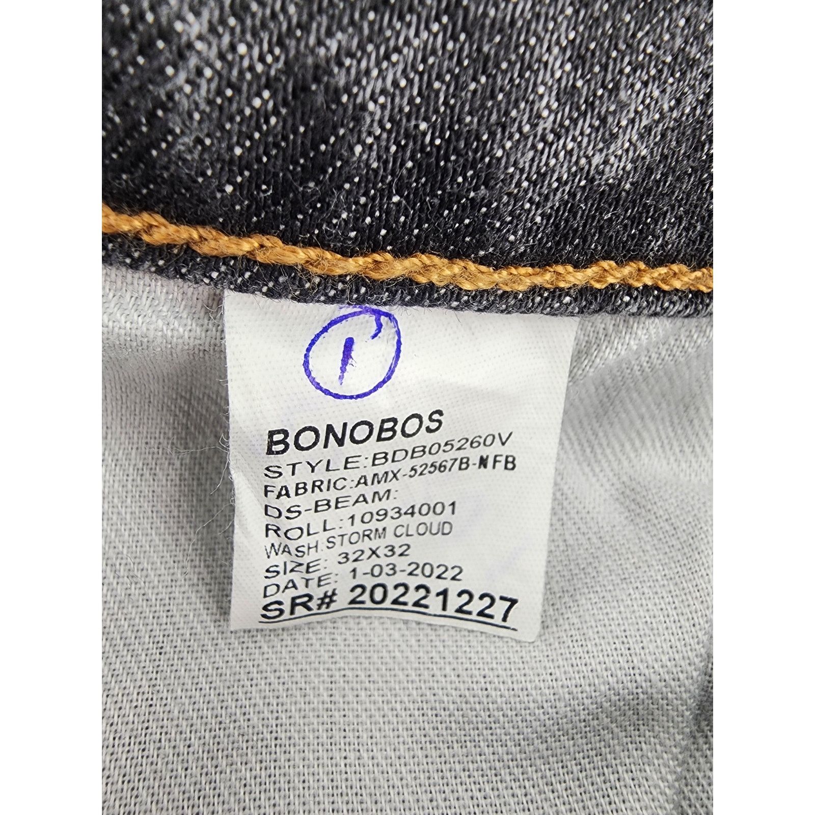Bonobos Bonobos Men's Grey Slim Taper Fit Denim Jeans Size 32×32 Size US 32 / EU 48 - 7 Thumbnail