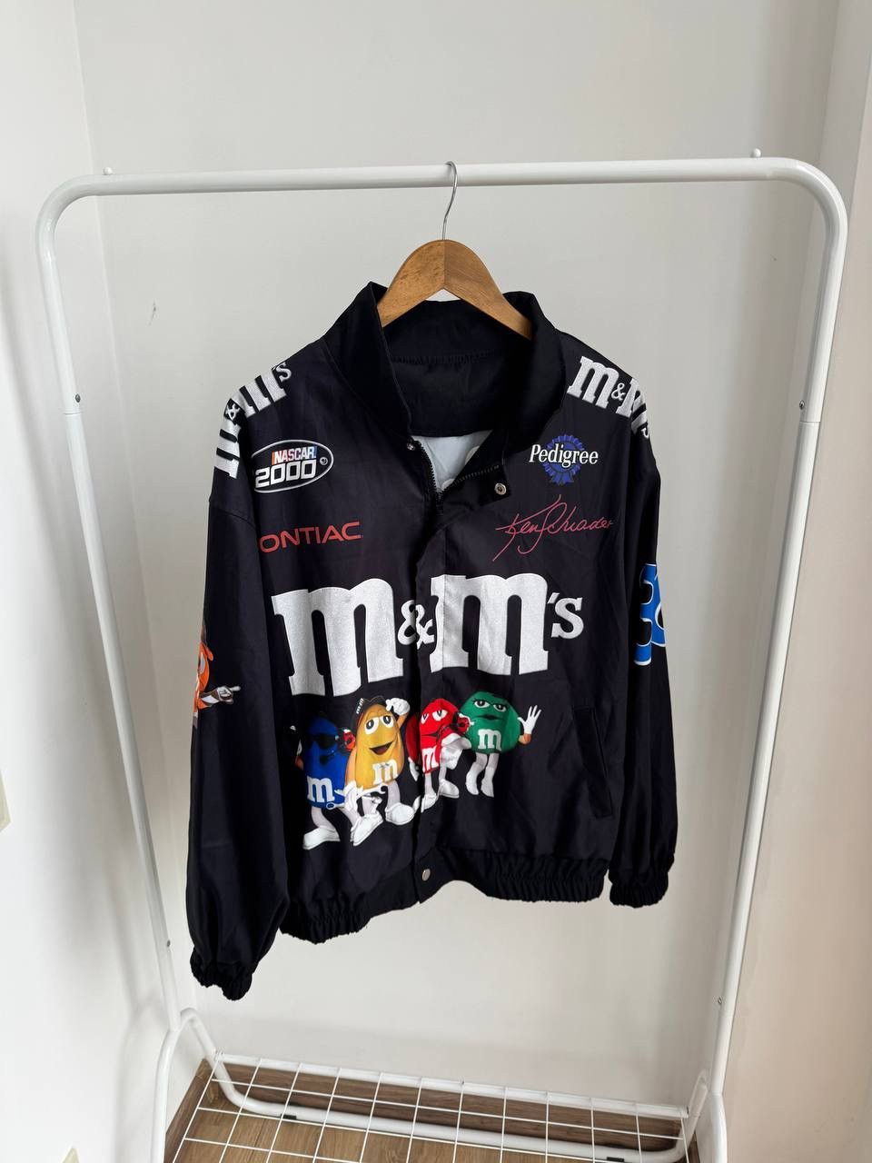 NASCAR NASCAR 2000 M&Ms VINTAGE RACING TEAM BOMBER JACKET Y2K Sz M Size US M / EU 48-50 / 2 - 4 Thumbnail