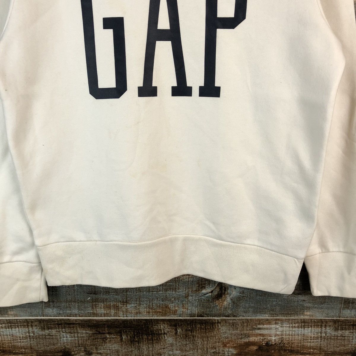 Gap × Vintage Gap vintage White Sweatshirt #A2230 Size US S / EU 44-46 / 1 - 6 Thumbnail