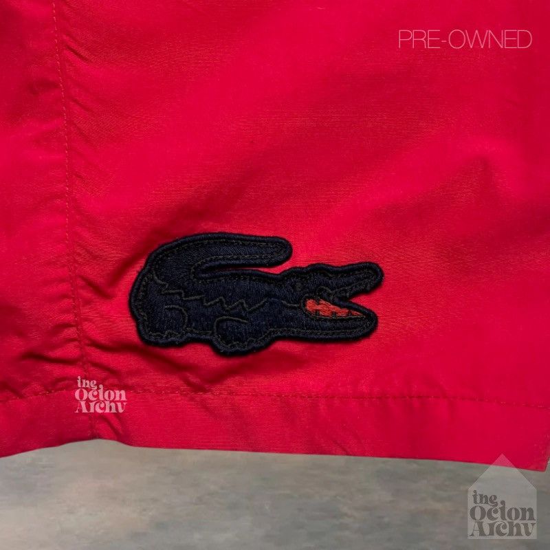 Lacoste Lacoste Men's Red Swim Trunks MH2743 Size Large Pre-Owned Size US 36 / EU 52 - 4 Thumbnail