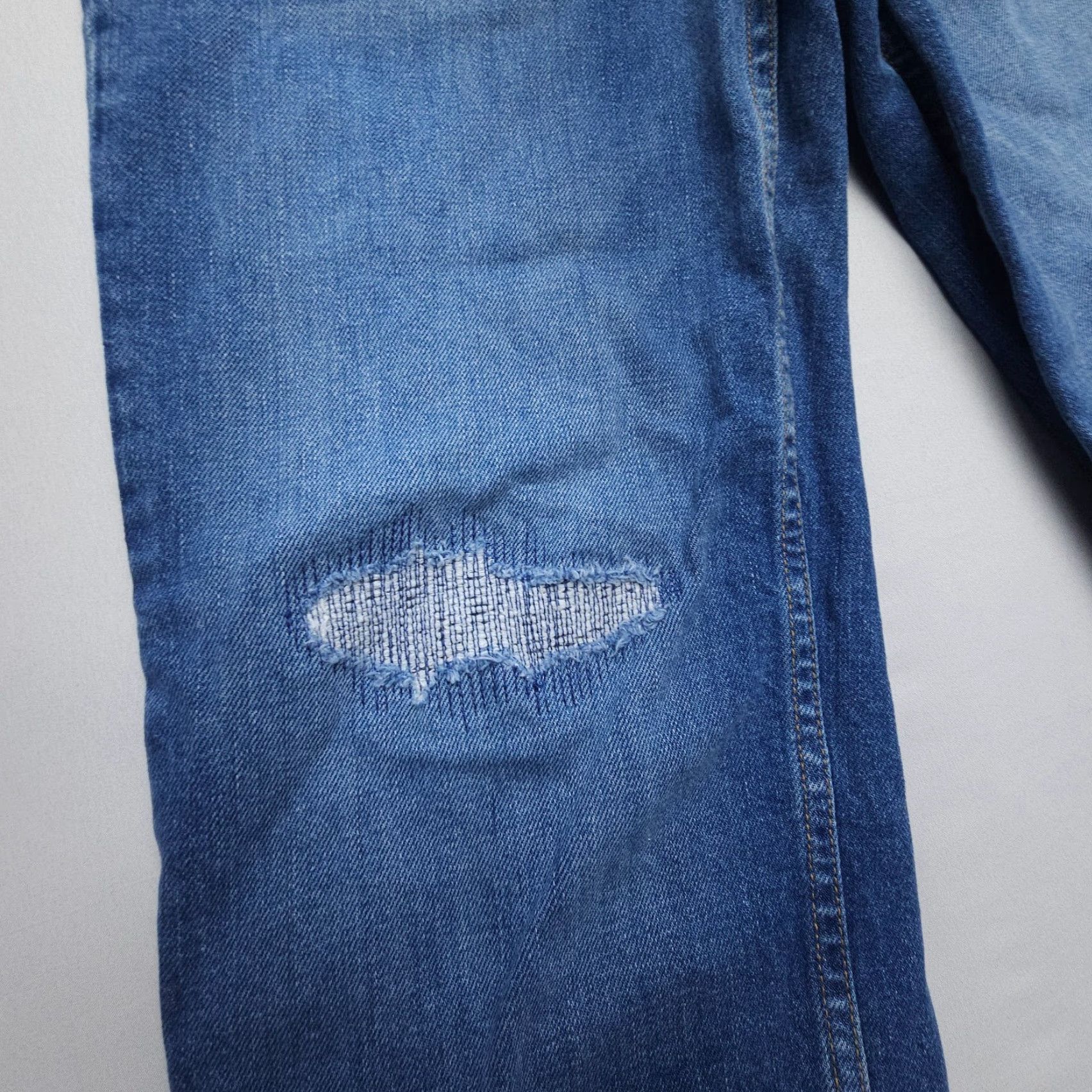 Twin Doves High Rise Ankle Jeans Women Size 24 Blue Stretch Denim USA