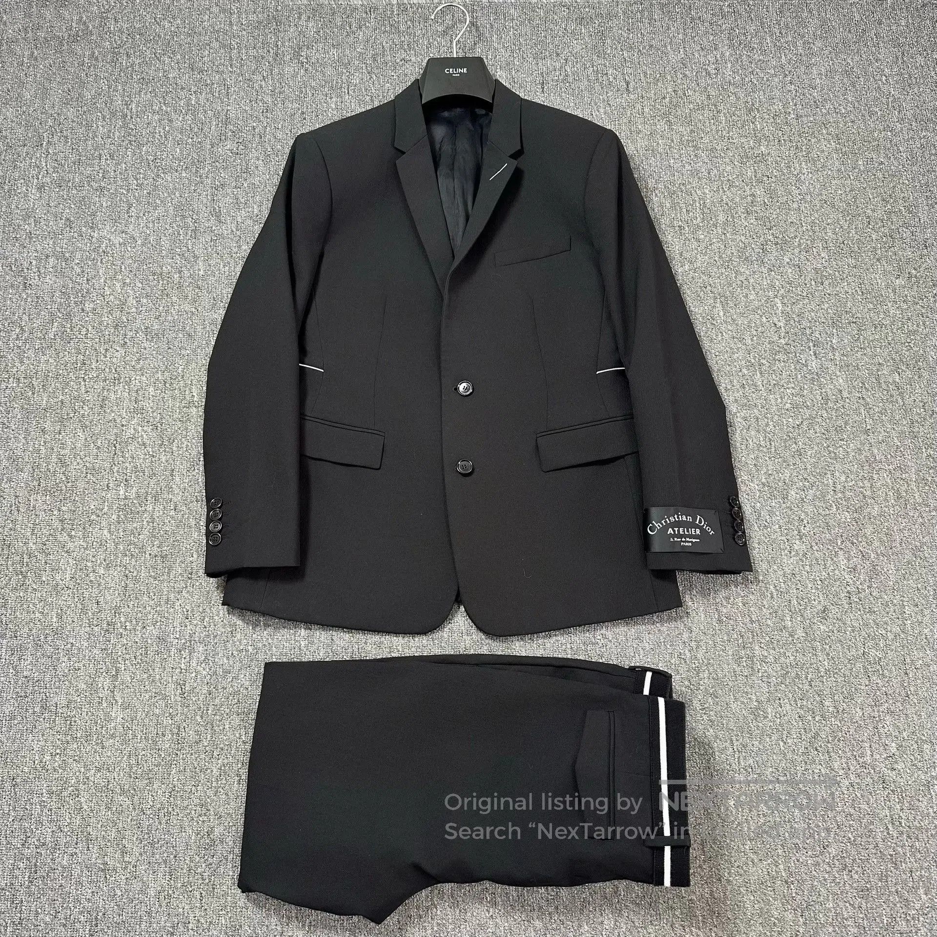Dior × Hedi Slimane Dior Homme SS06 Tuxedo Tail Wool Blazer Jacket