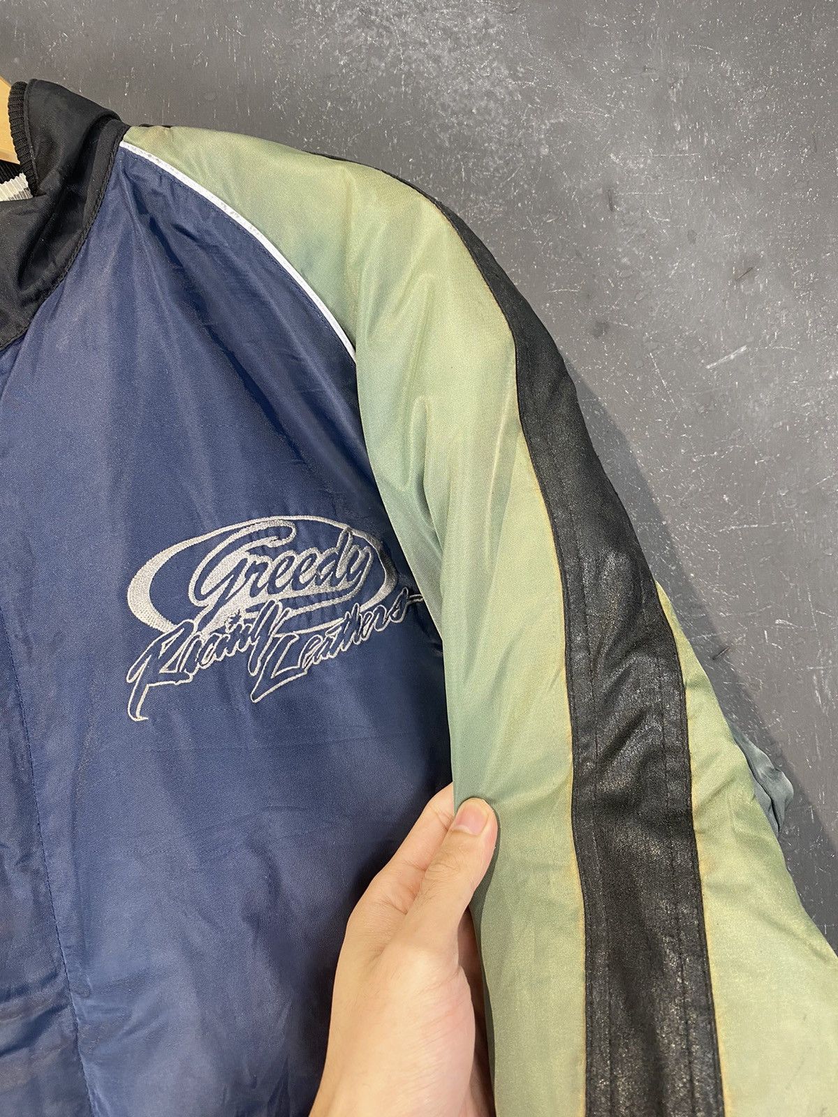 Other 90s Japan Greedy Racing Letaher Bomber Jacket Size US L / EU 52-54 / 3 - 5 Thumbnail