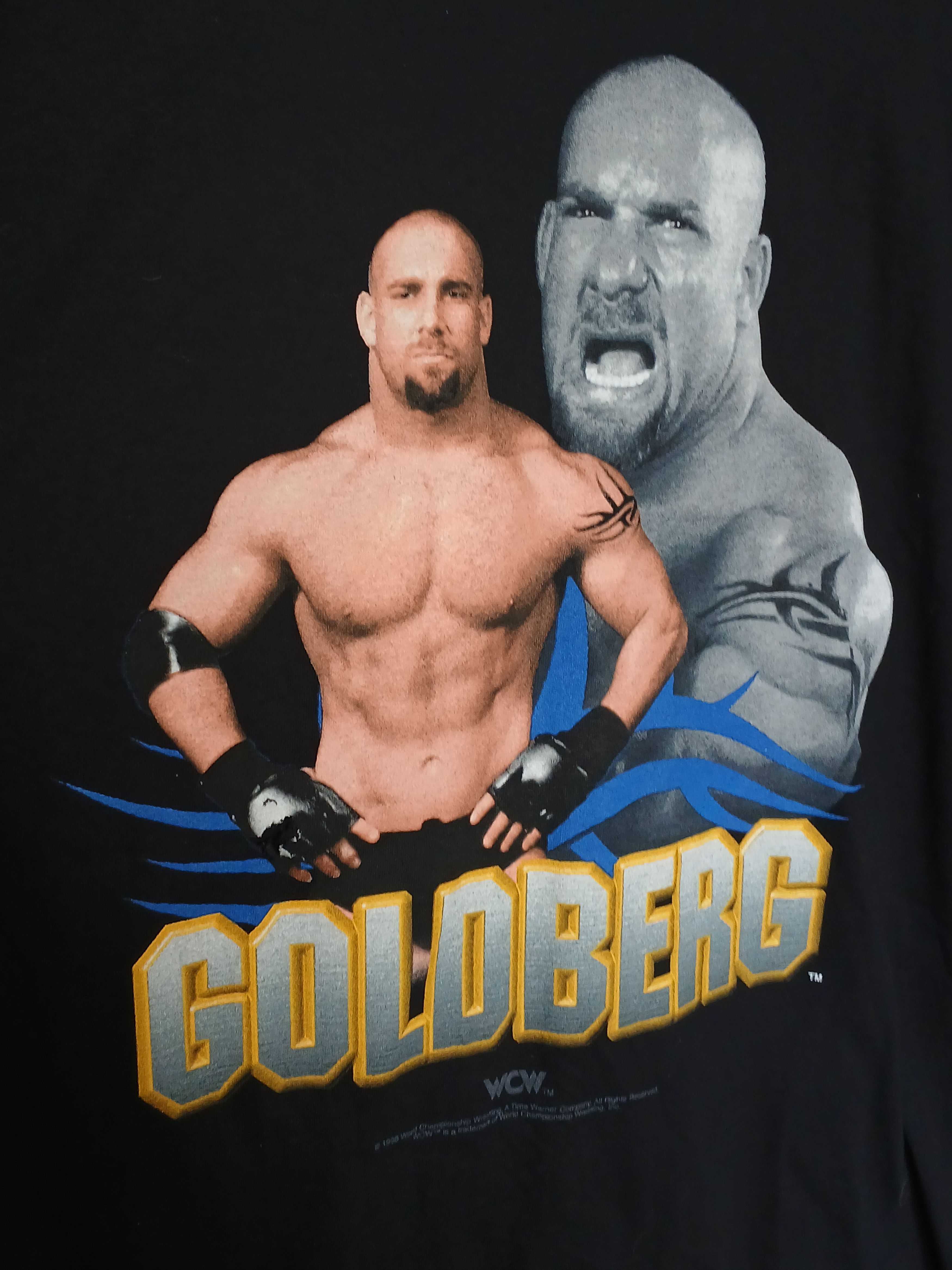 Vintage × WWE × WWF Vintage 1998 WCW Goldberg Wrestling T-Shirt Size US L / EU 52-54 / 3 - 3 Thumbnail