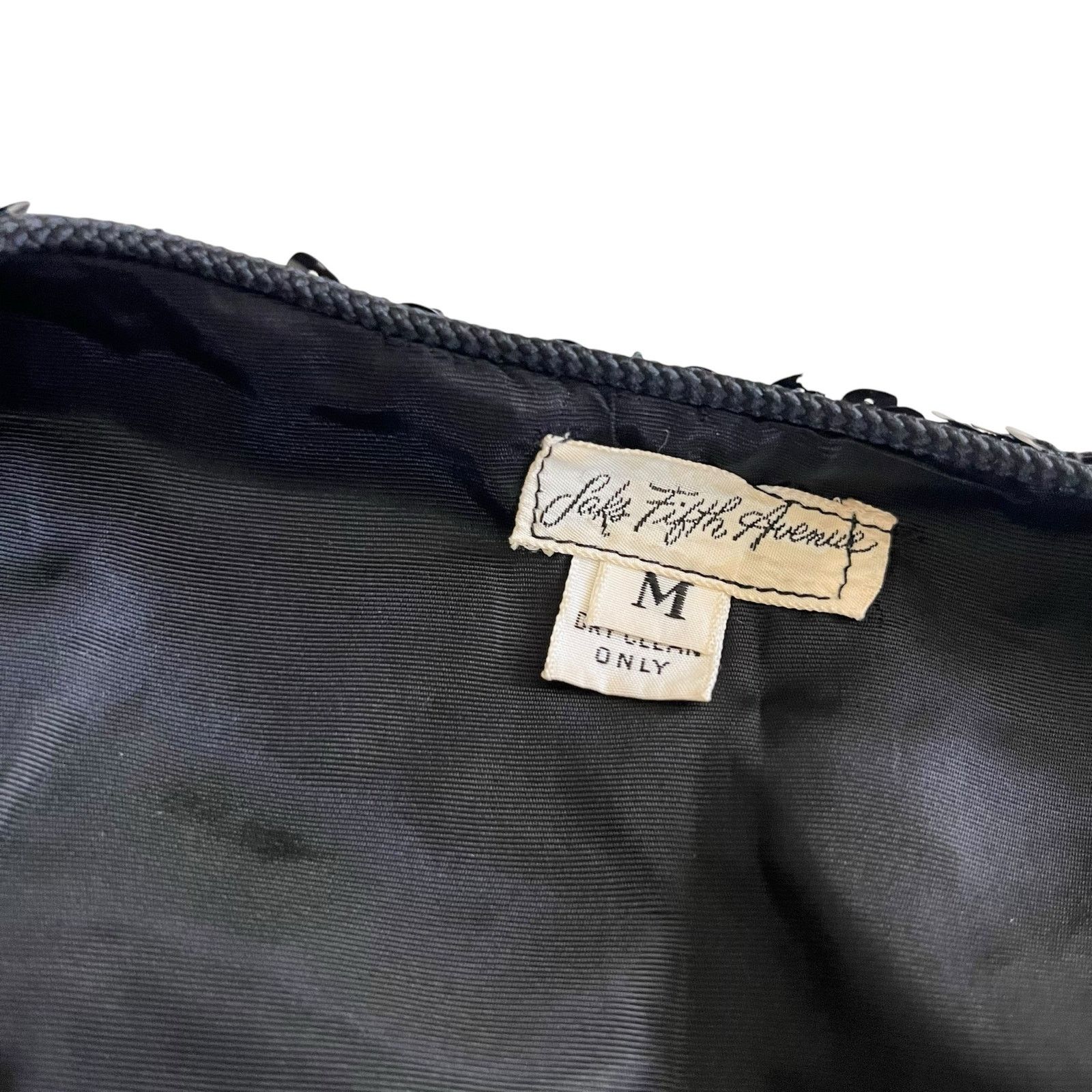 Saks Fifth Avenue Saks Fifth Avenue Vintage Black Sequin Embellished Vest Size M / US 6-8 / IT 42-44 - 4 Thumbnail