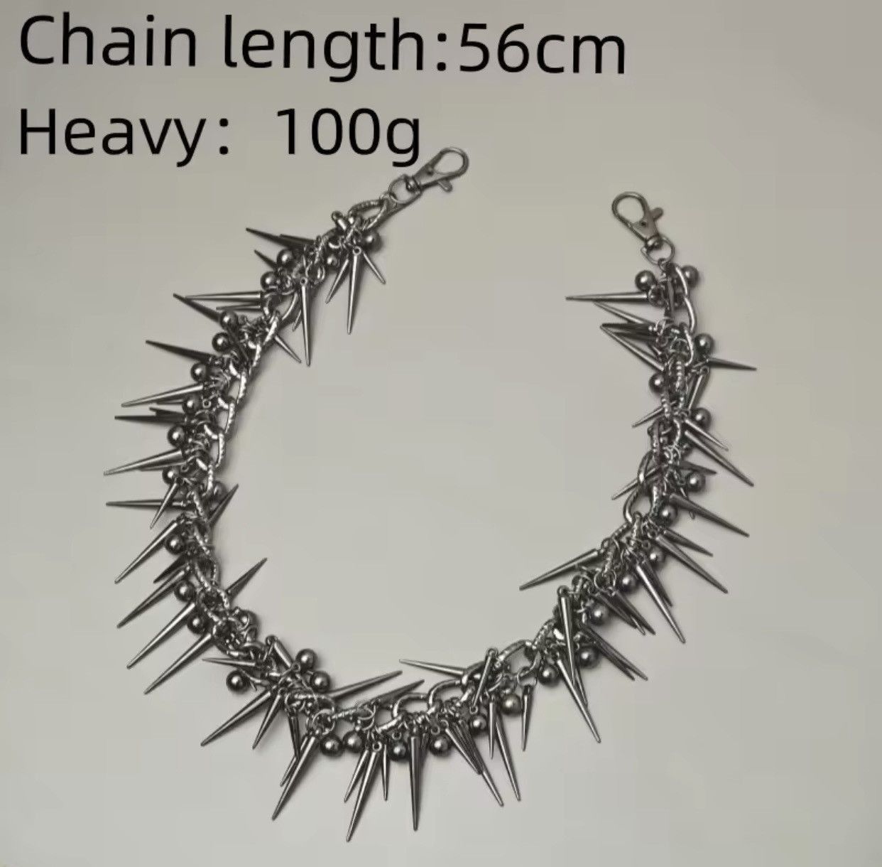 Japanese Brand Retro streetwear punk rivet spike pants pocket chain Size ONE SIZE - 5 Thumbnail