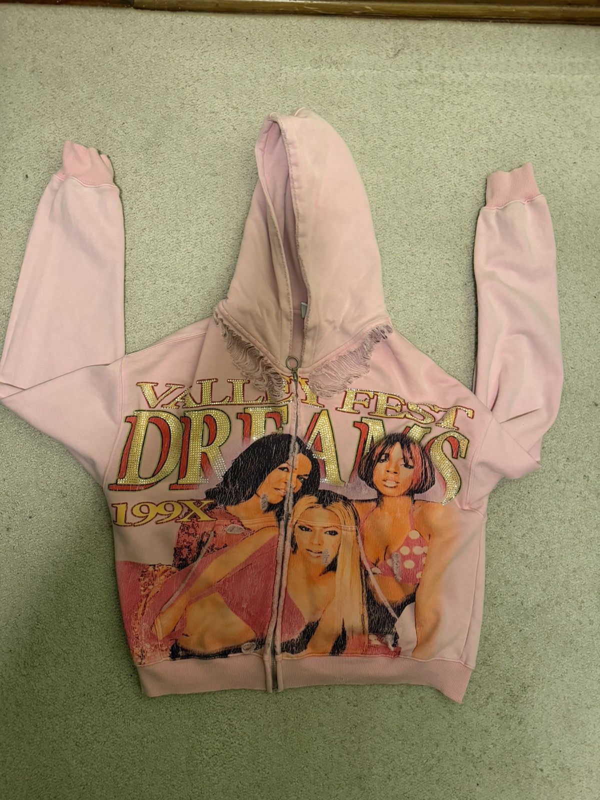 Vale Pink Vale Forever Dreams Zip Up Hoodie | Grailed
