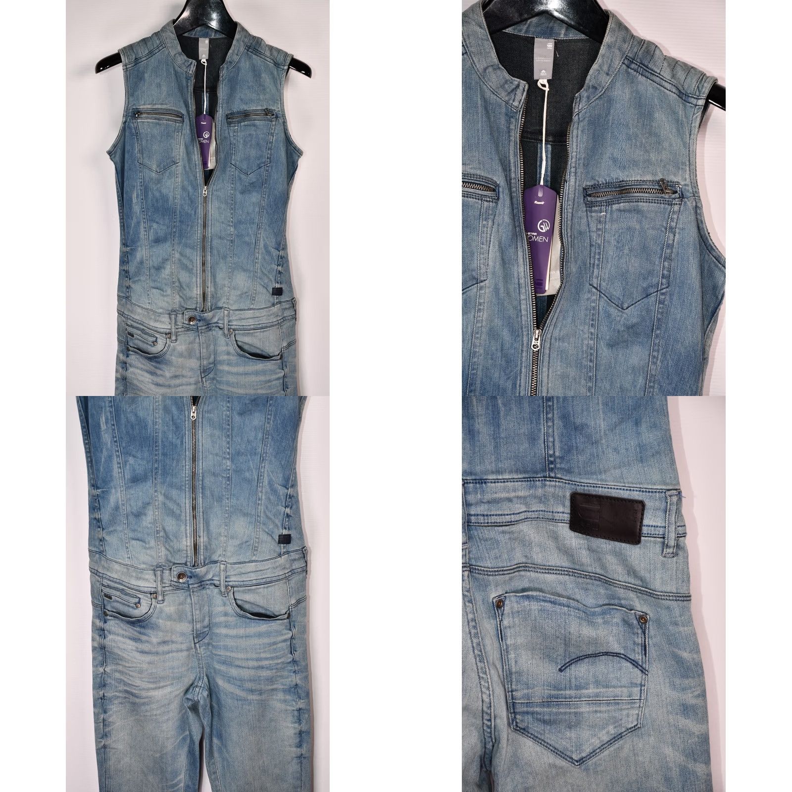G-Star G-Star MIDGE DENIM ZIP SUIT JUMPSUIT S/Mood? No Size 28" / US 6 / IT 42 - 8 Thumbnail