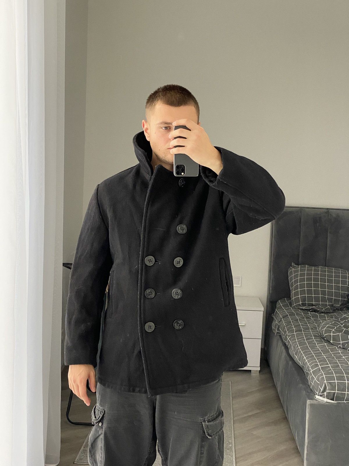 Schott Schott NYC Melton Wool Peacoat Size US S / EU 44-46 / 1 - 7 Thumbnail