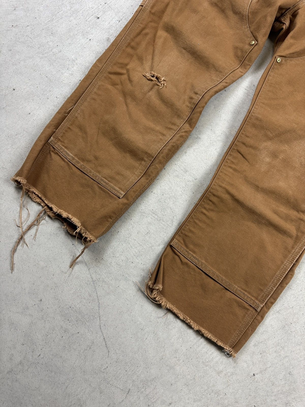 Carhartt × Vintage Vintage Carhartt Tan Double Knee Pants Size US 34 / EU 50 - 2 Thumbnail