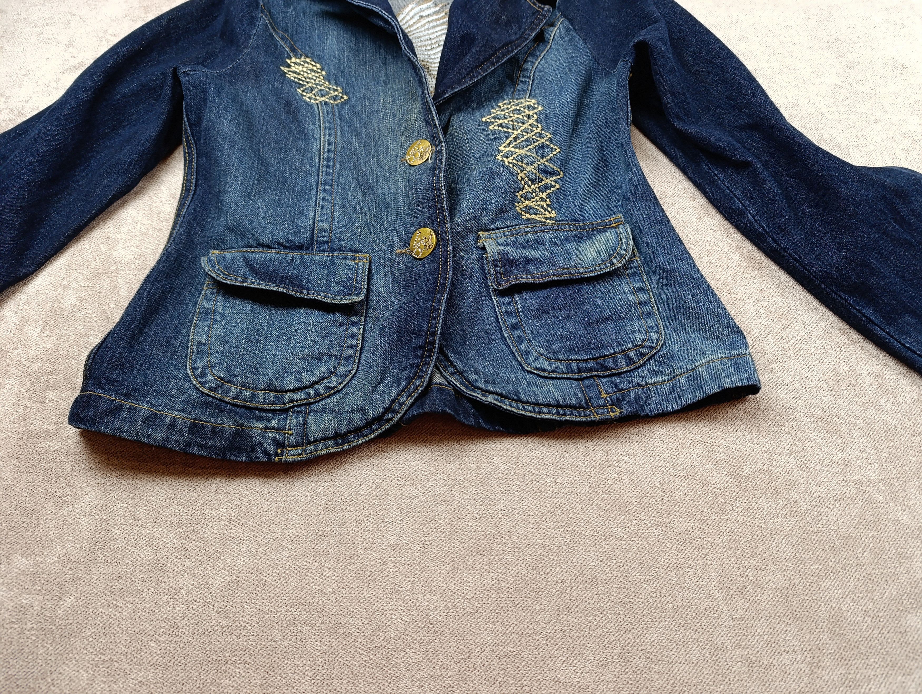 Victoria Beckham VICTORIA BECKHAM FOR ROCK REPUBLIC DENIM JACKET BLAZER EAGLE Size S / US 4 / IT 40 - 5 Thumbnail