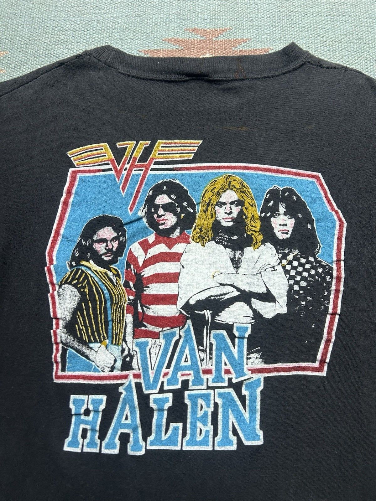 Vintage Vtg 80s graphic t shirt Van Halen 1984 tour concert band M Size US M / EU 48-50 / 2 - 7 Thumbnail