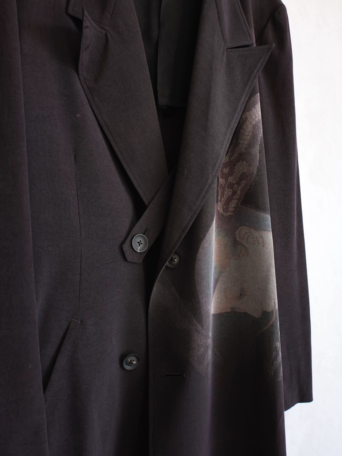Yohji Yamamoto Yohji Yamamoto 20SS Snake Double-Breasted Coat Size 1 Size US S / EU 44-46 / 1 - 5 Thumbnail