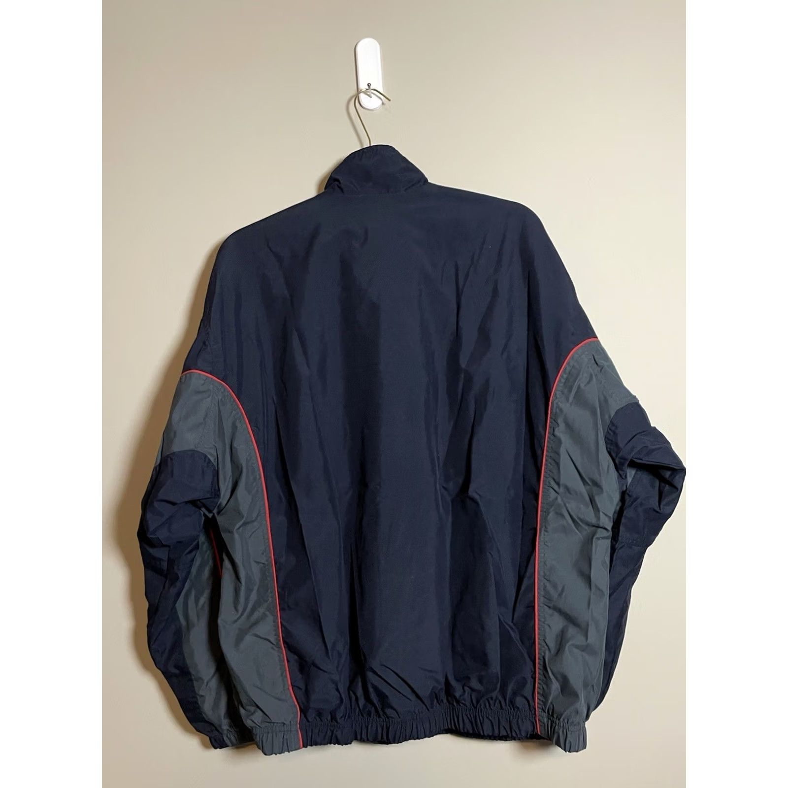 Speedo VINTAGE Speedo Windbreaker Jacket Navy Full Zip L USA Mens Red 90s Full Zip Windbreaker Size US L / EU 52-54 / 3 - 6 Thumbnail