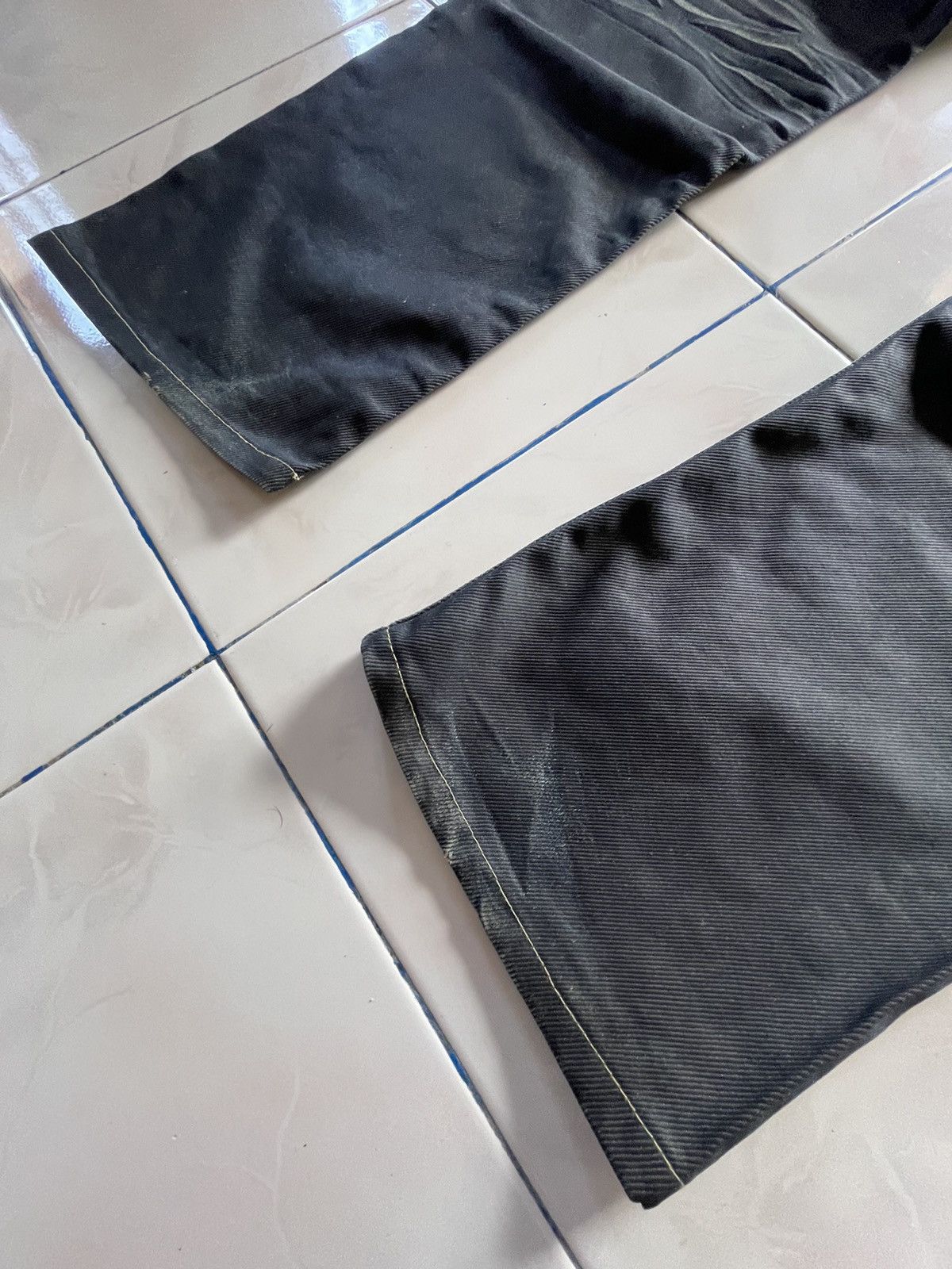 GOSTAR DE FUGA × semanticdesign Urban Craft Waxed Coated Contrast Triple Stitch Jeans Size US 30 / EU 46 - 18 Thumbnail