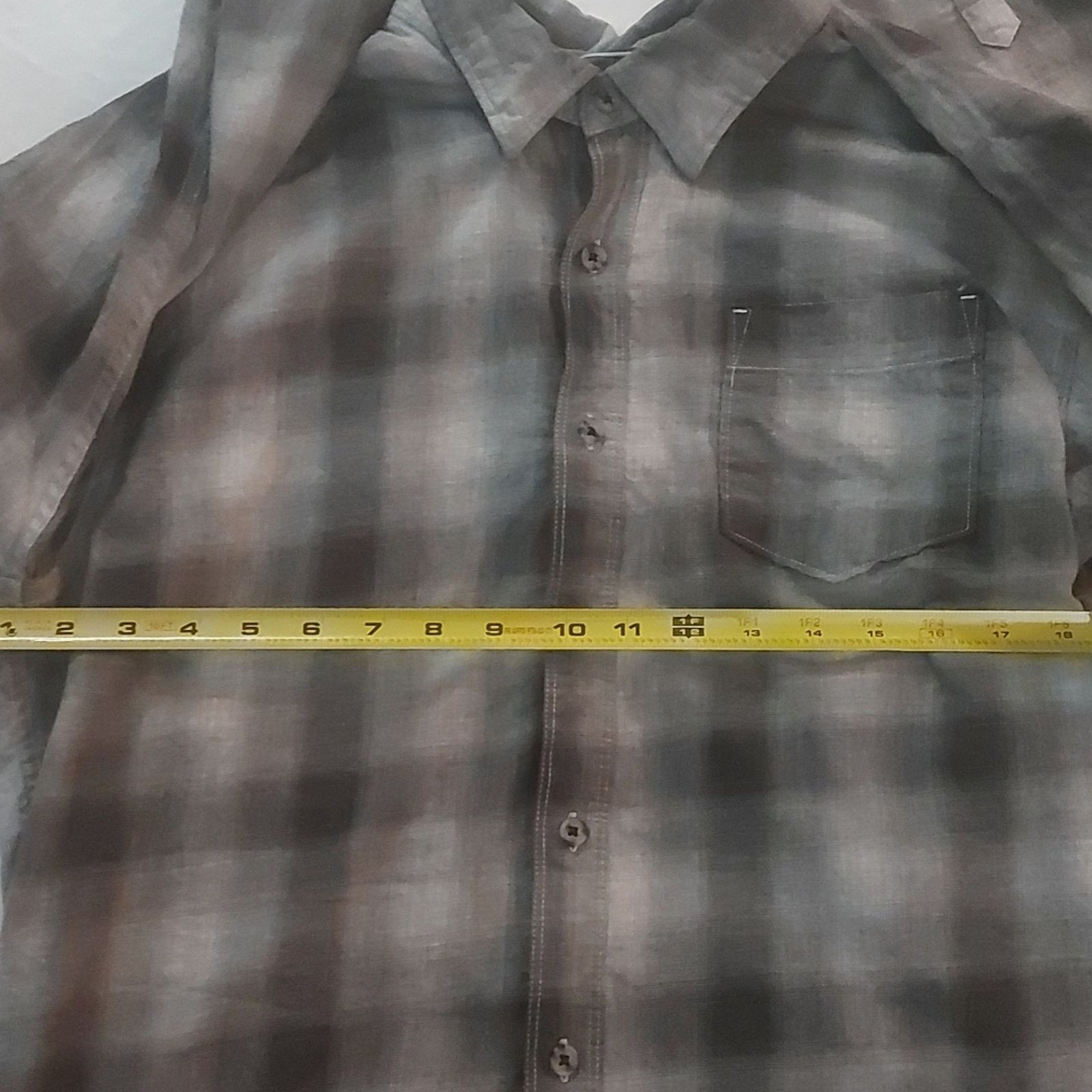Other Thread & Cloth Gray Plaid Long Sleeve Button Down L Size US L / EU 52-54 / 3 - 5 Thumbnail