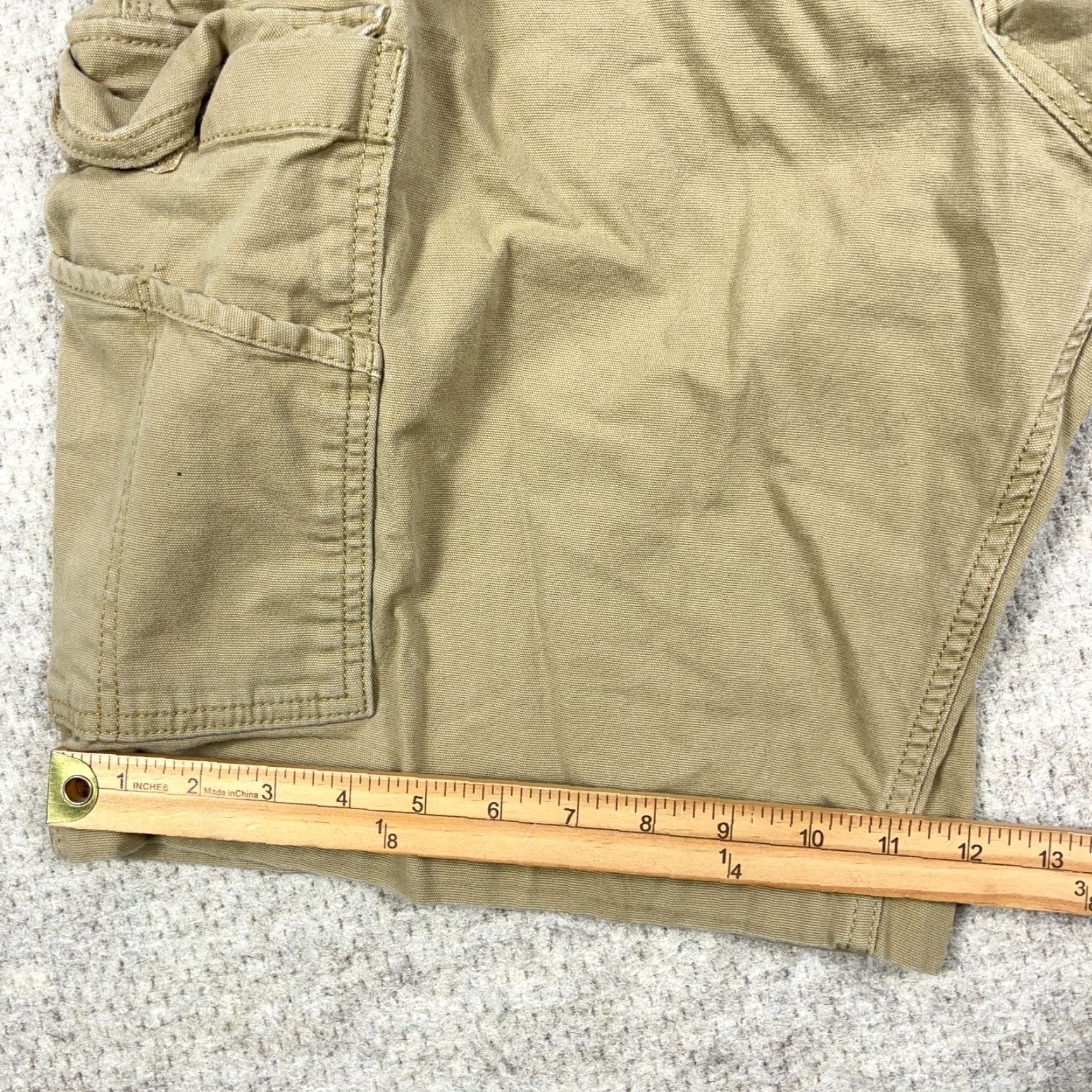 Carhartt Carhartt Shorts Men 44 Tan Brown Duck Canvas Cargo Relaxed Fit Utility Work Wear Cargo Pocket Pockets Zipper Front Button Logo Casual Workwear 90s? Size US 44 / EU 60 - 6 Thumbnail