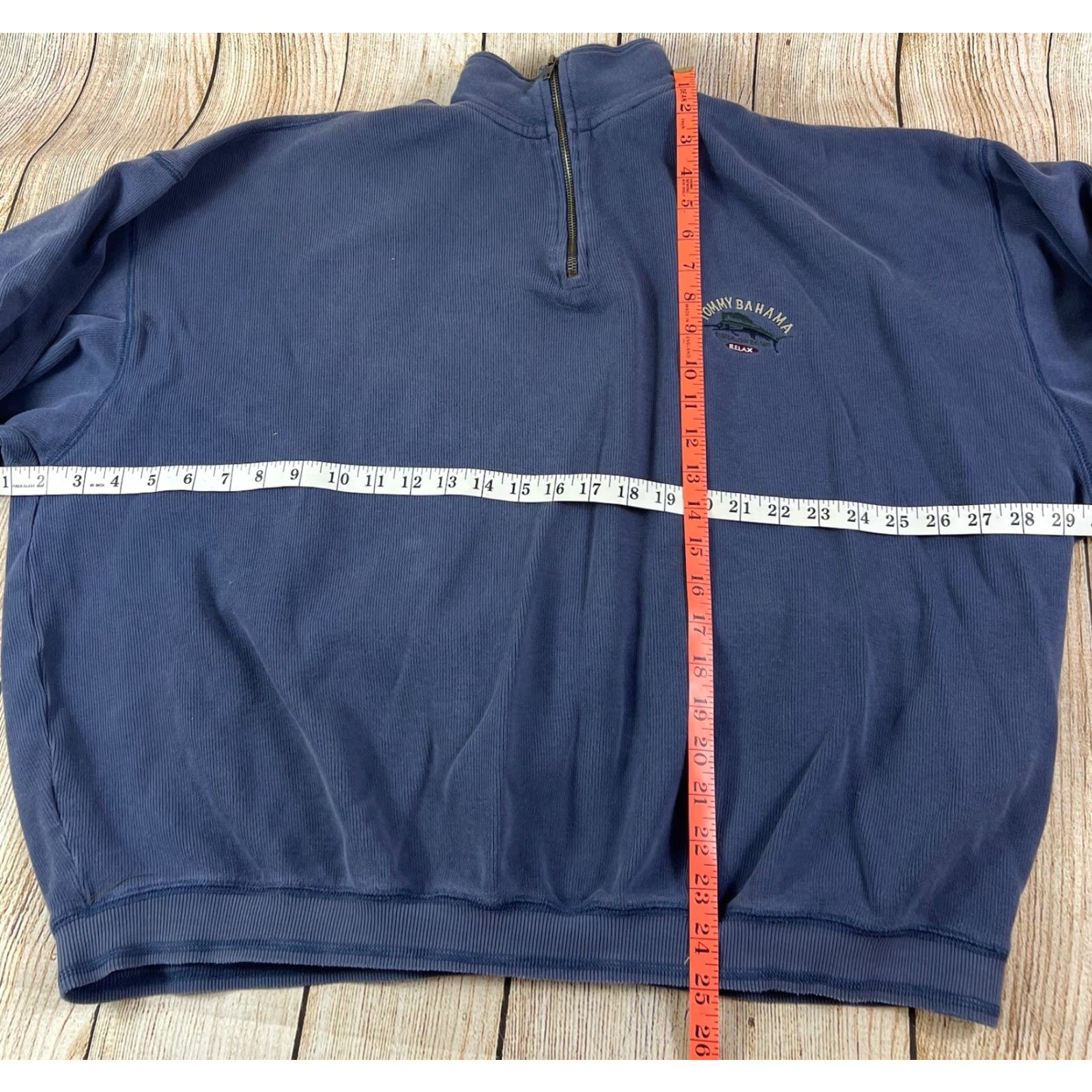 Tommy Bahama Tommy Bahama Bomber Jacket 1/4 Zip Long Sleeve Cotton Knit Blue 2XL Mens Regular Christmas? Wait no Christmas. Size US XXL / EU 58 / 5 - 5 Thumbnail