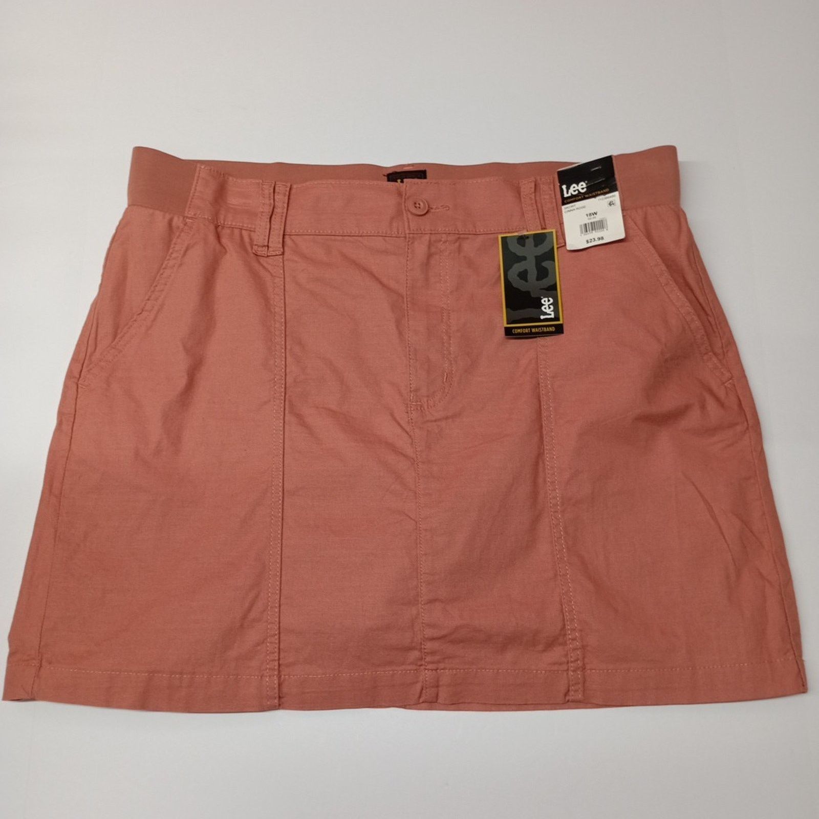 Lee Lee Women's Skort Size 18W Comfort Stretch Waist Cinna Rose Size 36" / US 14 / IT 50 - 1 Thumbnail