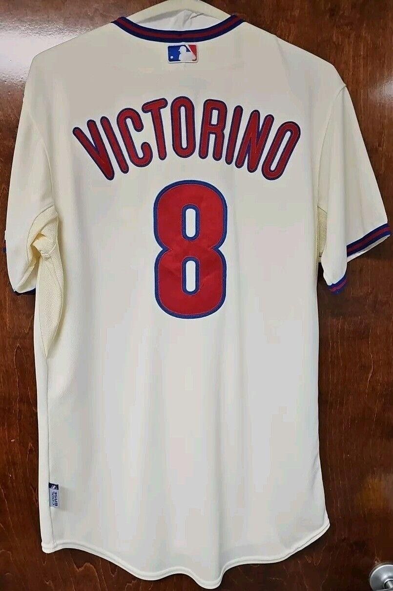 Majestic Shane Victorino 2008 Philadelphia Phillies World Series Size ONE SIZE - 3 Thumbnail