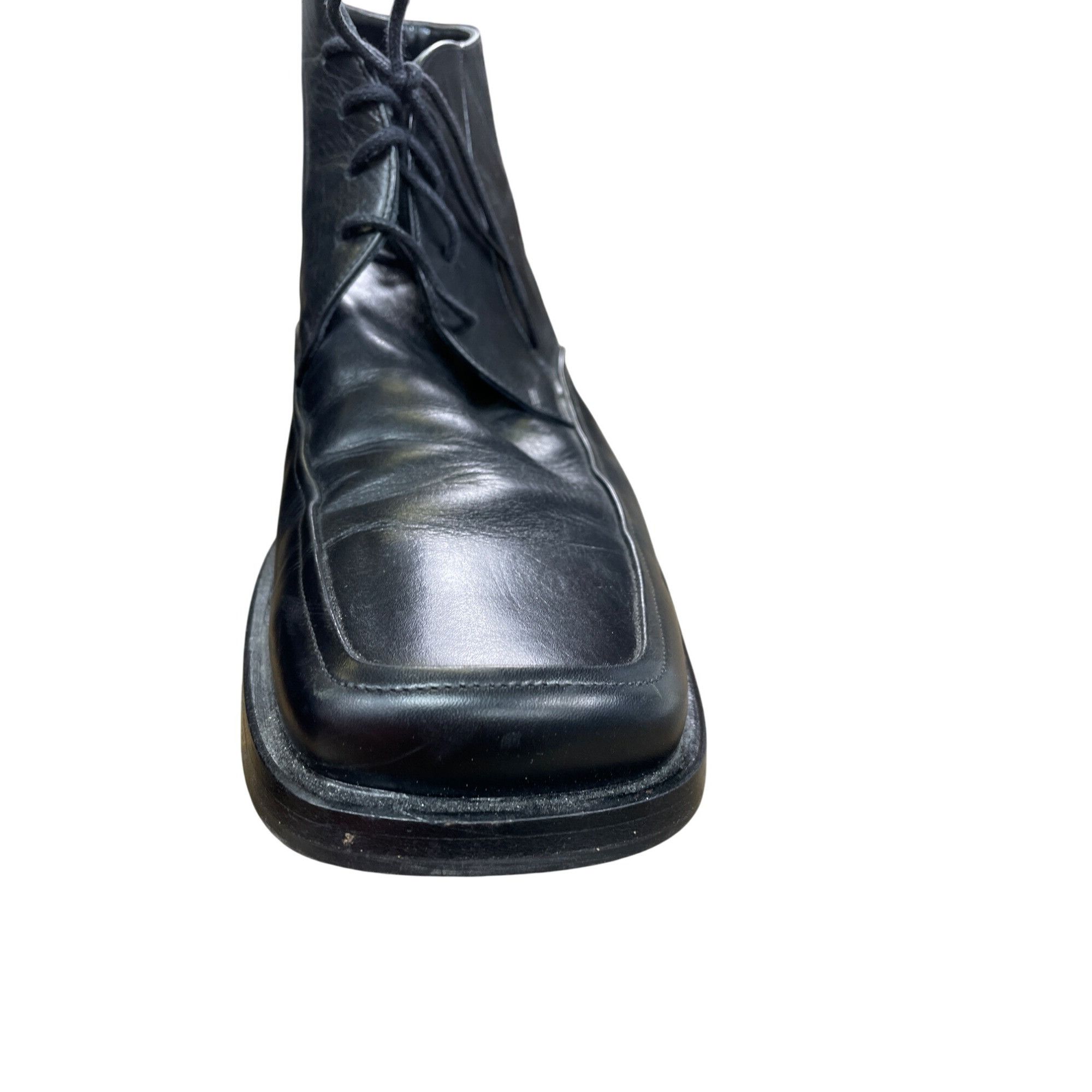 Pierre Cardin Pierre Cardin Mens Black Leather Ankle Chukka Boots Size 12 Size US 12 / EU 45 - 9 Thumbnail