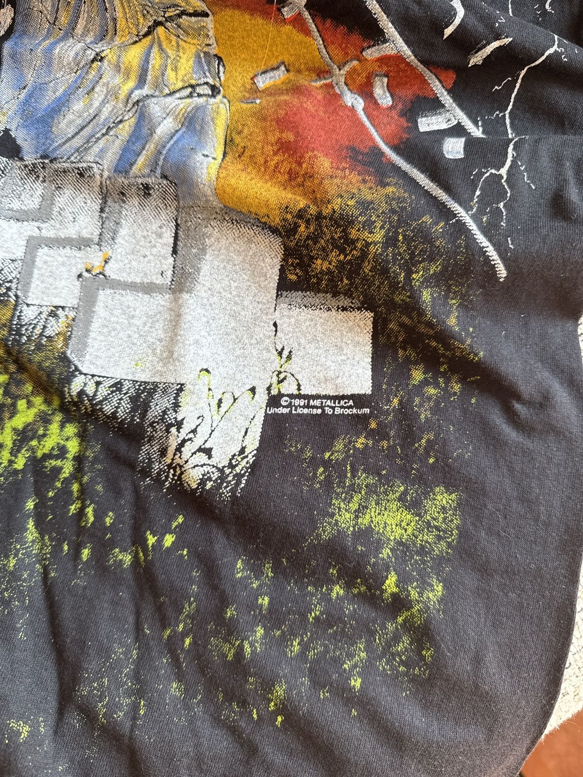 Vintage Metallica vintage merch tee t shirt xl metal all over print Size US XL / EU 56 / 4 - 5 Thumbnail
