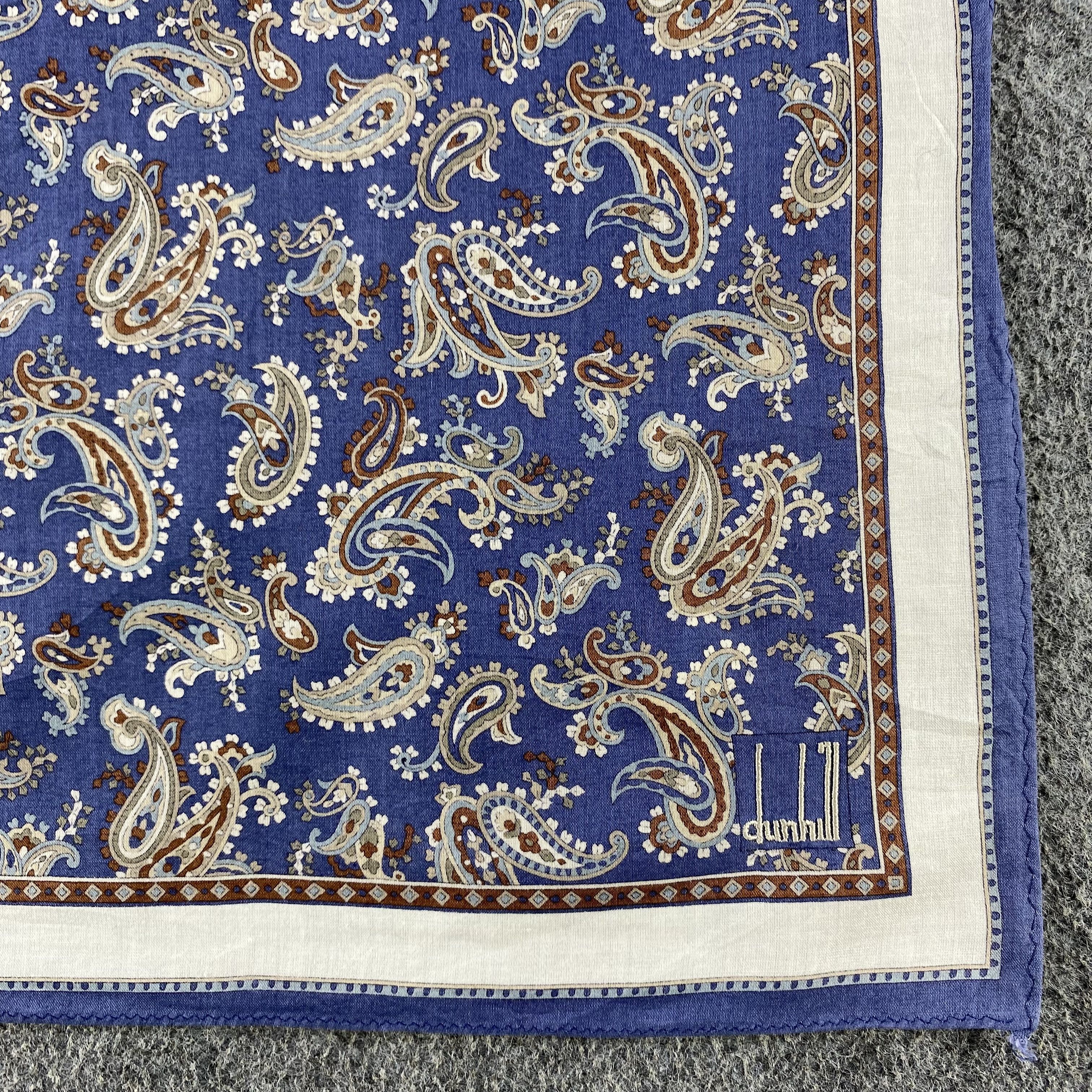 Alfred Dunhill Dunhill Paisley Handkerchief/Neckerchief/Bandana HC578 Size ONE SIZE - 3 Thumbnail
