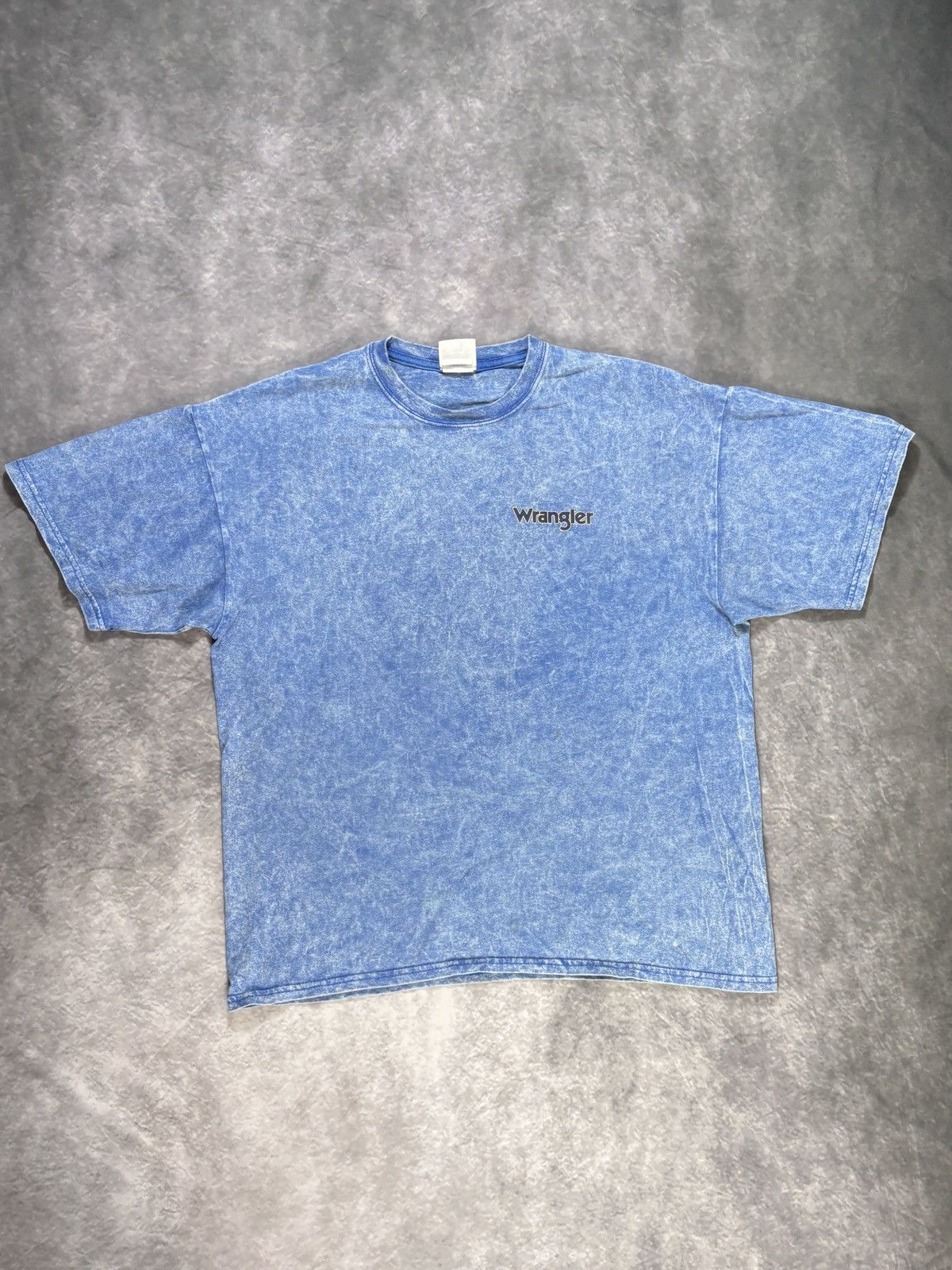 Wrangler Vintage Wrangler Acid Wash Tee Shirt Wrangler Jeans Western Size US XL / EU 56 / 4 - 2 Thumbnail