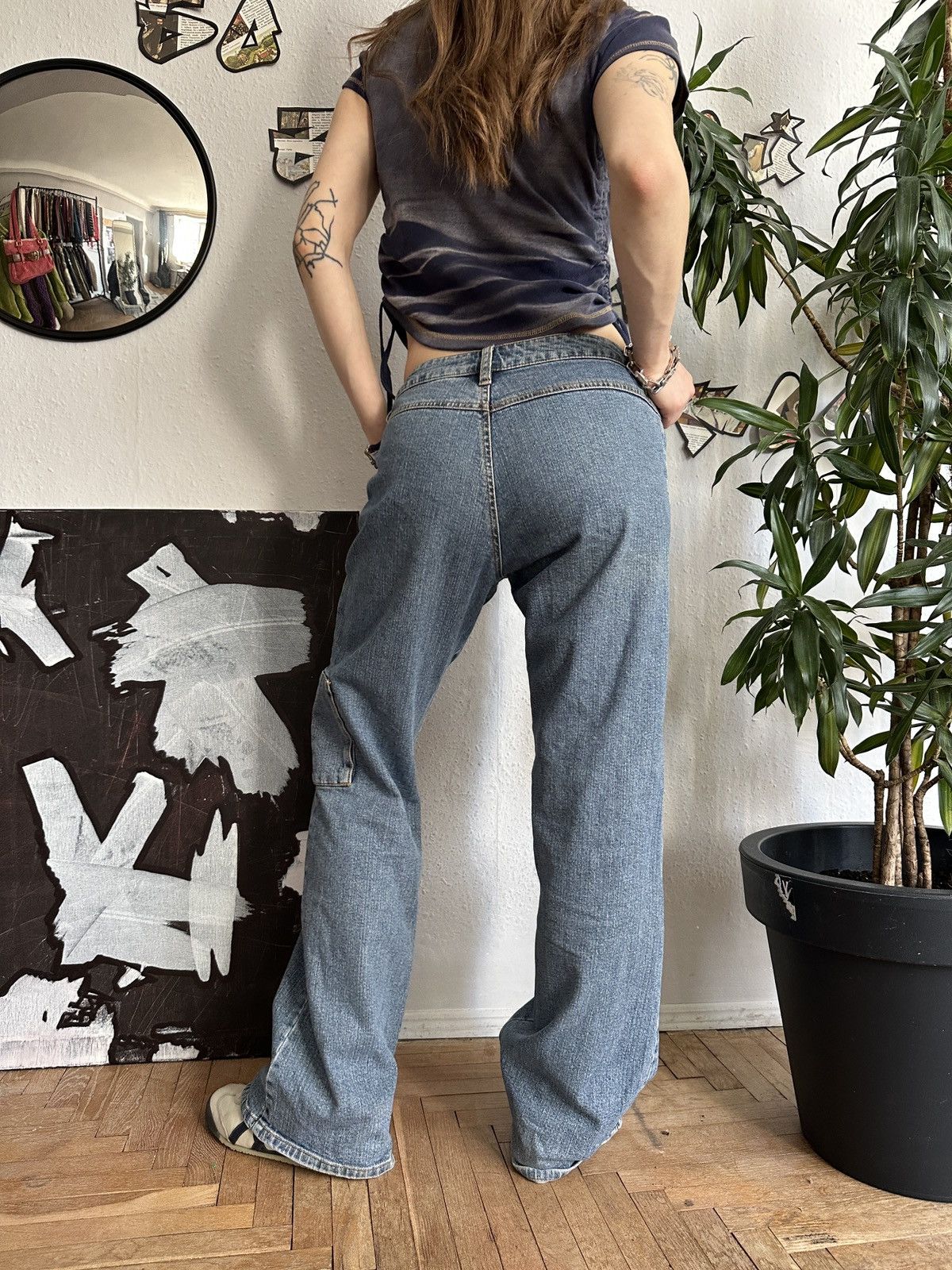 If Six Was Nine × Seditionaries Vintage Jeans Sexy Mid Rise Washed Distressed Denim Pocket Size 32" / US 10 / IT 46 - 6 Thumbnail