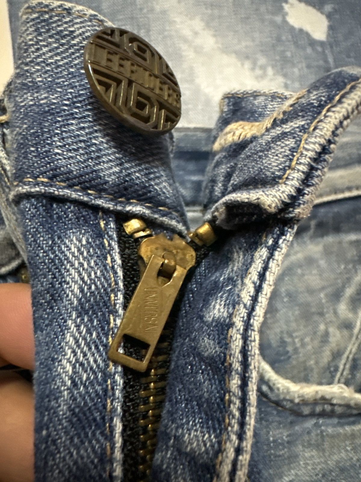 If Six Was Nine × Lee × Vintage Flare Lee Raider Muddy Acid Wash Boot Cut Style Denim Size US 29 - 17 Thumbnail