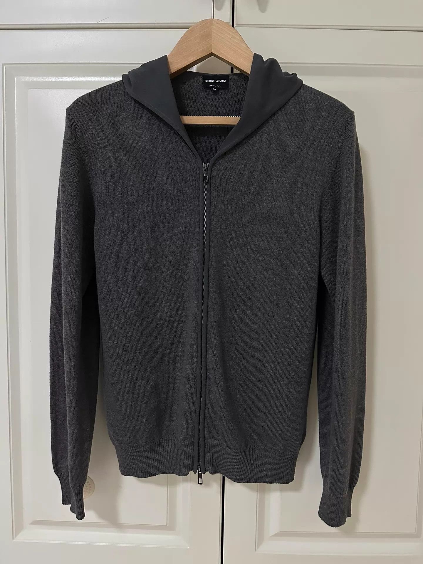 Giorgio Armani Giorgio Armani Wool-Cotton Cardigan Sz50 (Fits Small) Size US M / EU 48-50 / 2 - 1 Thumbnail